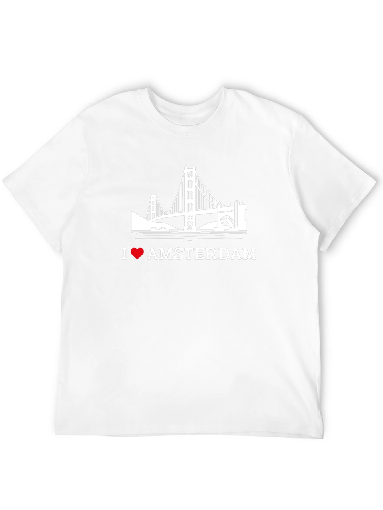 I Heart Amsterdam Graphic T-Shirt - Black