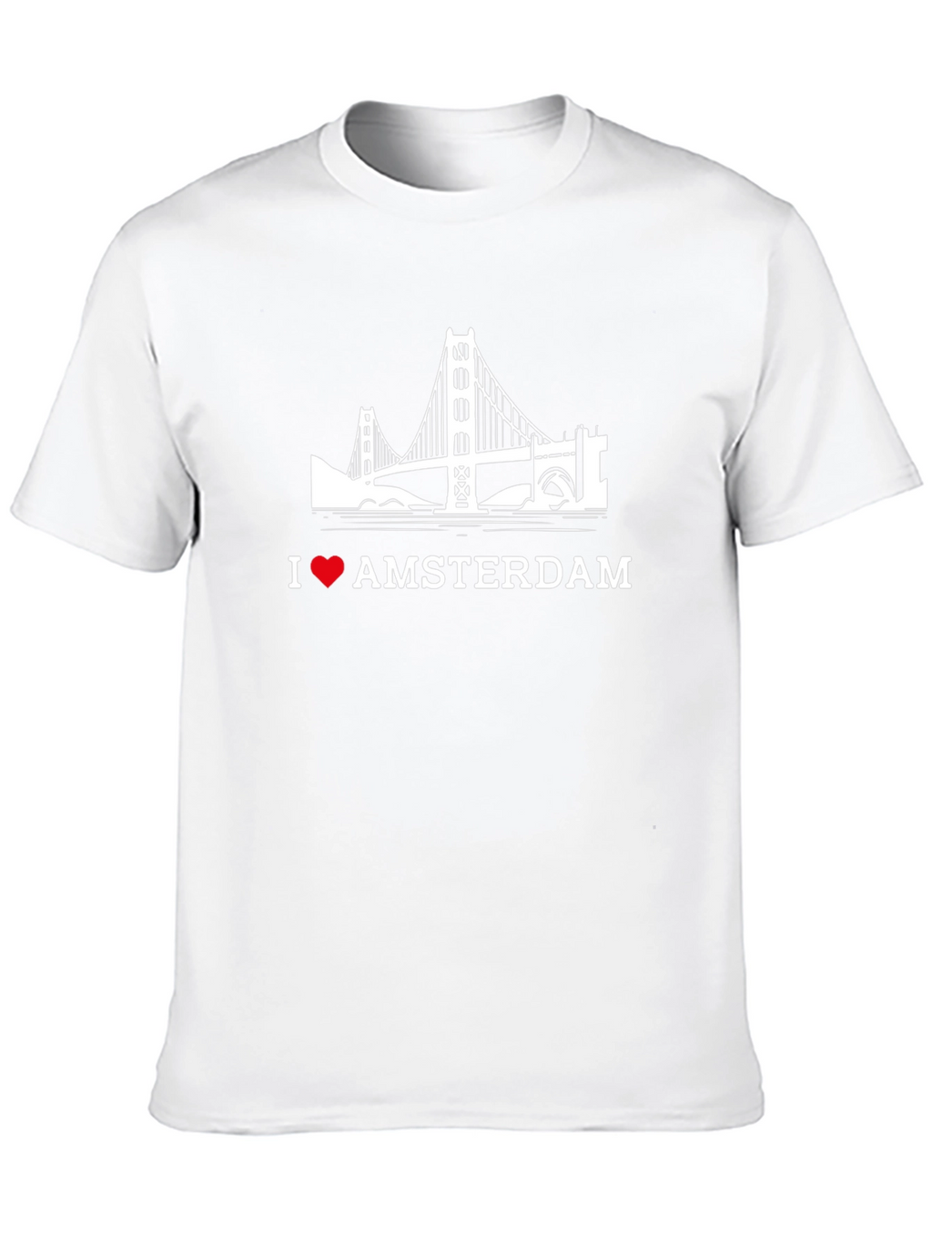 I Heart Amsterdam Graphic T-Shirt - Black