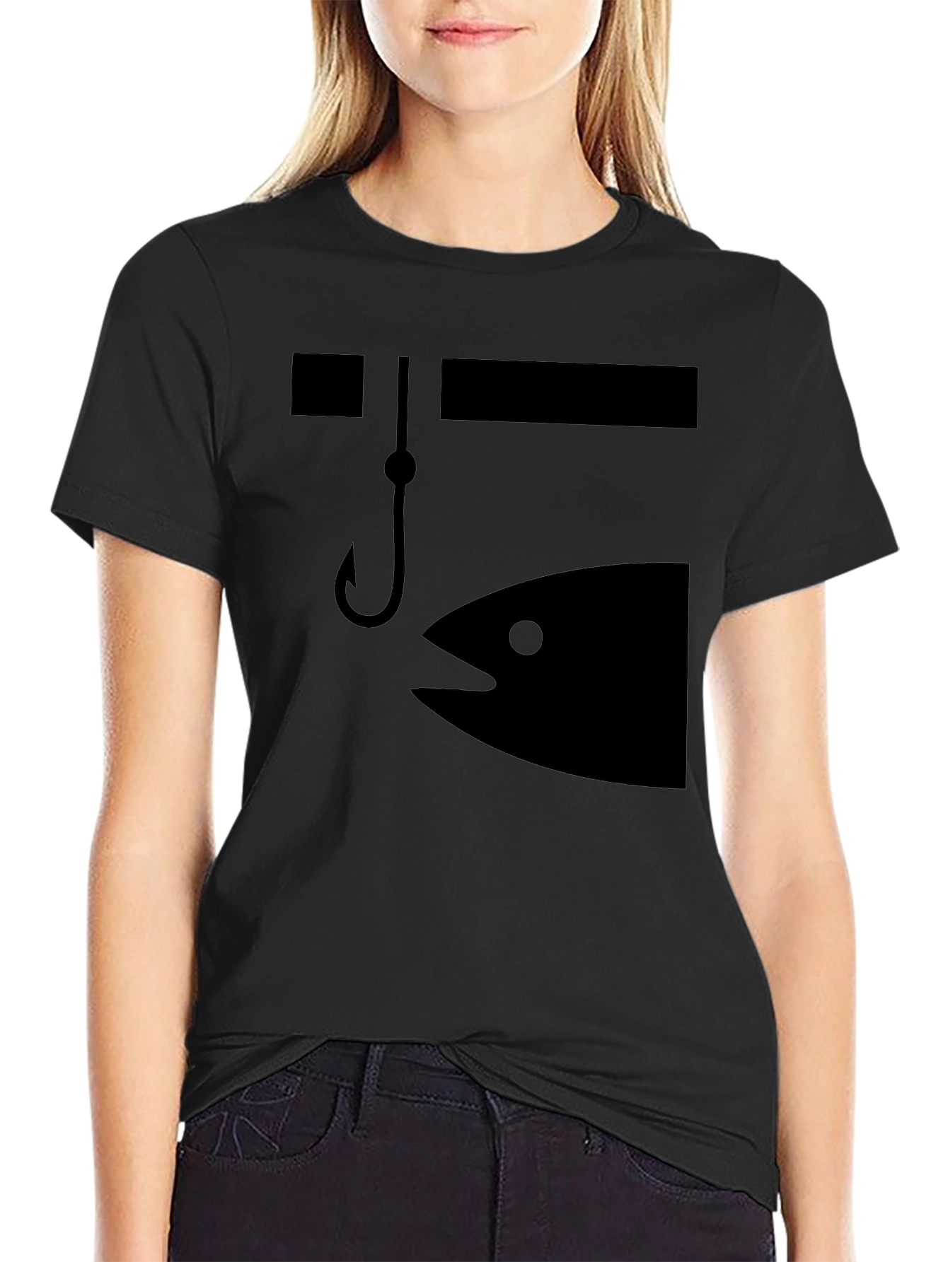 Fishing Graphic Tee - Bait & Hook Design