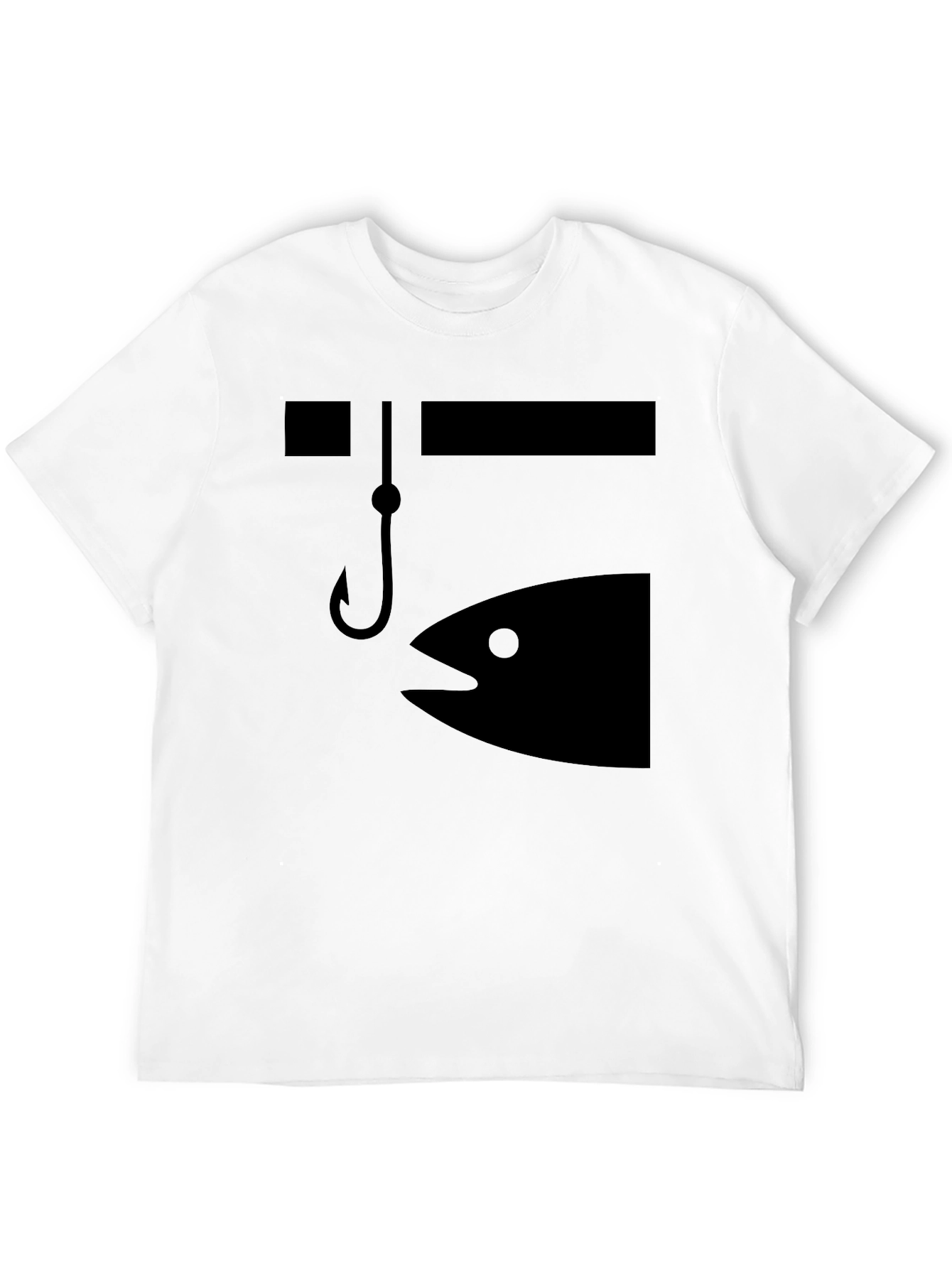 Fishing Graphic Tee - Bait & Hook Design