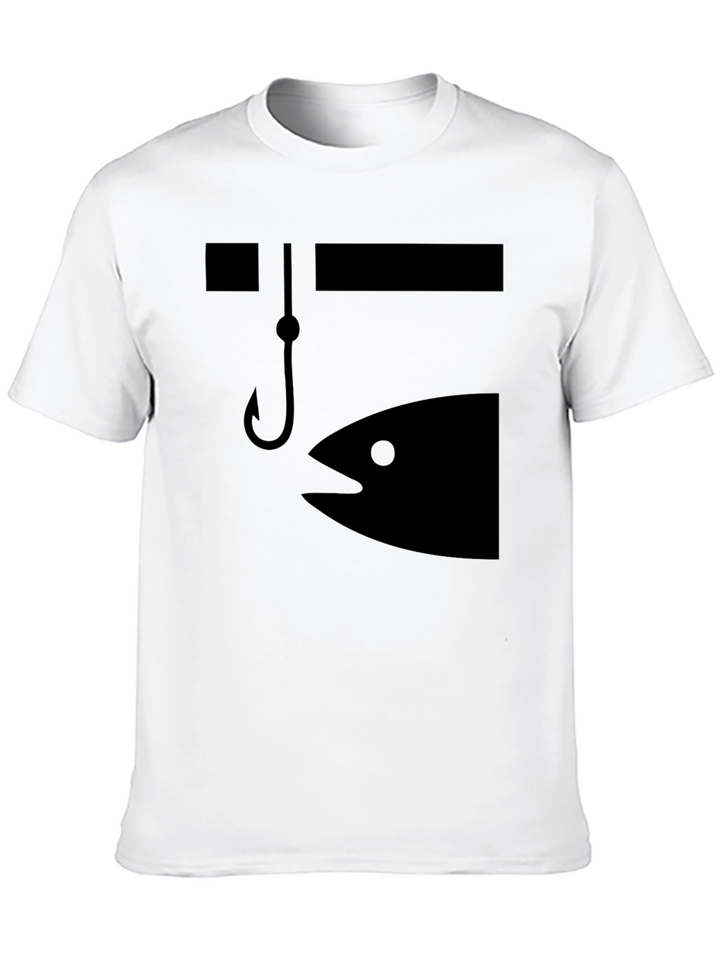 Fishing Graphic Tee - Bait & Hook Design