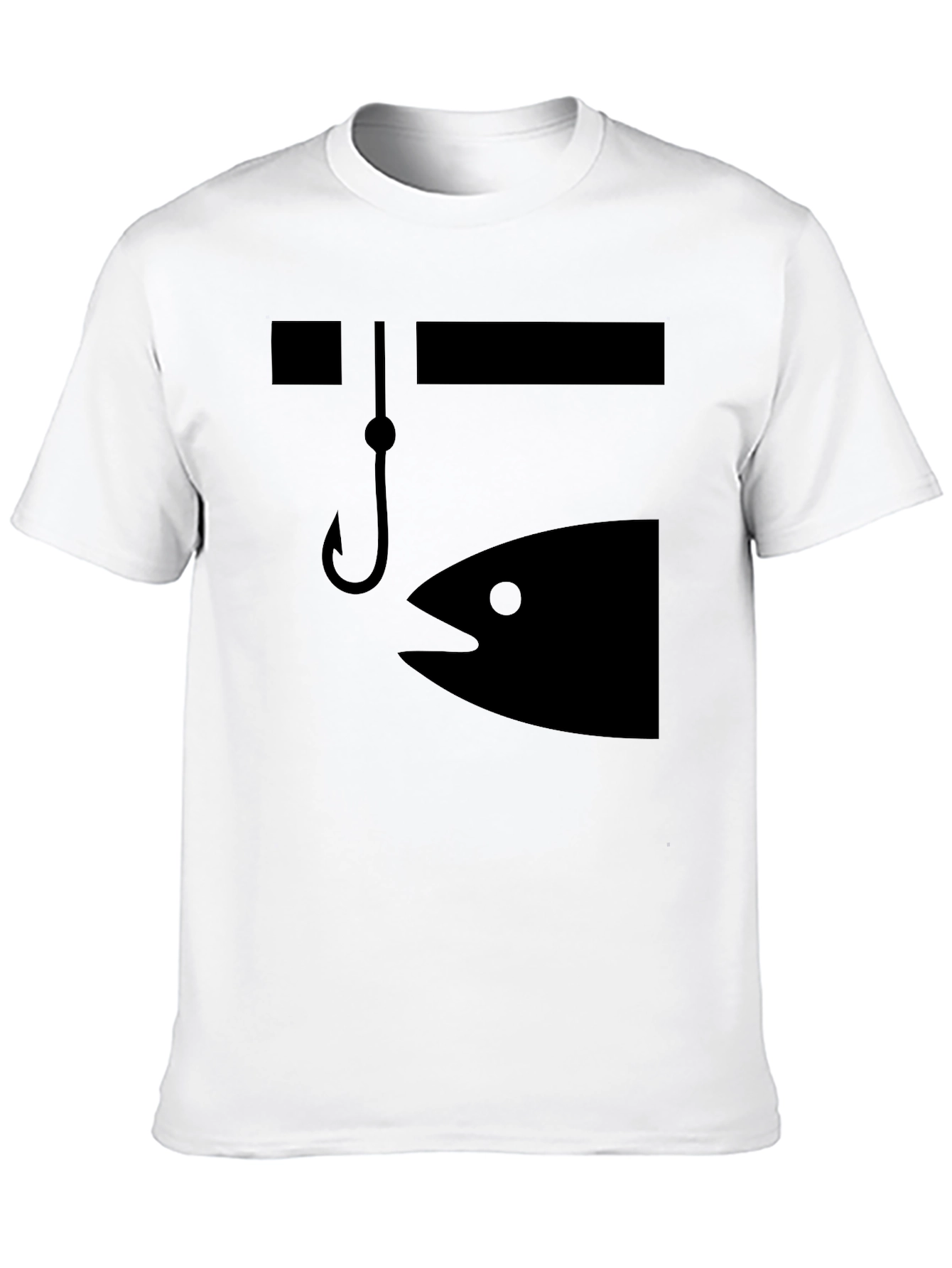 Fishing Graphic Tee - Bait & Hook Design