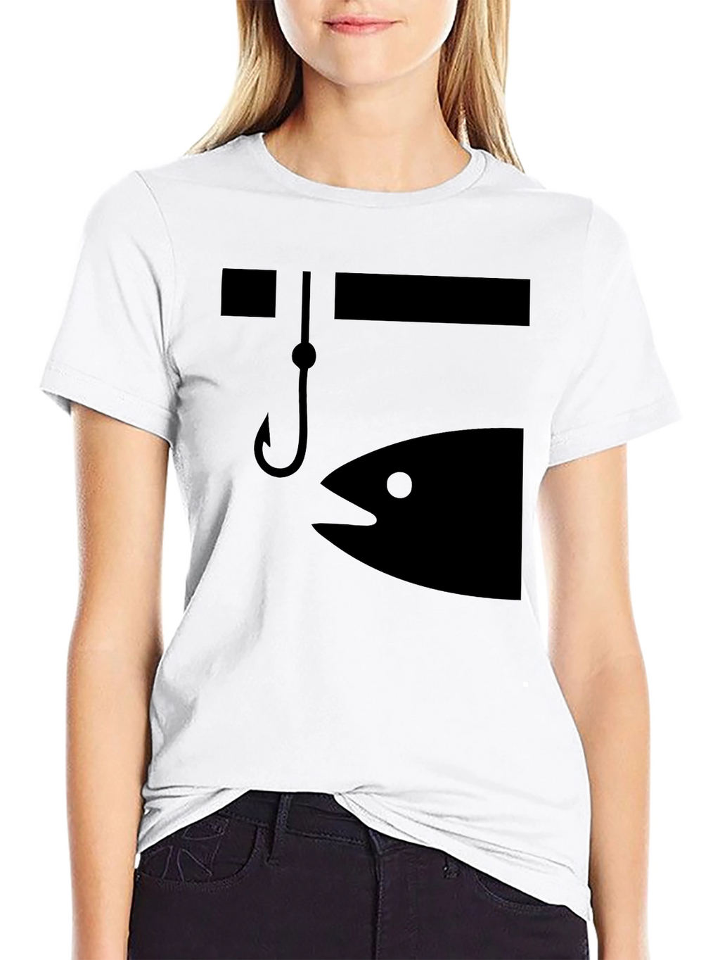 Fishing Graphic Tee - Bait & Hook Design