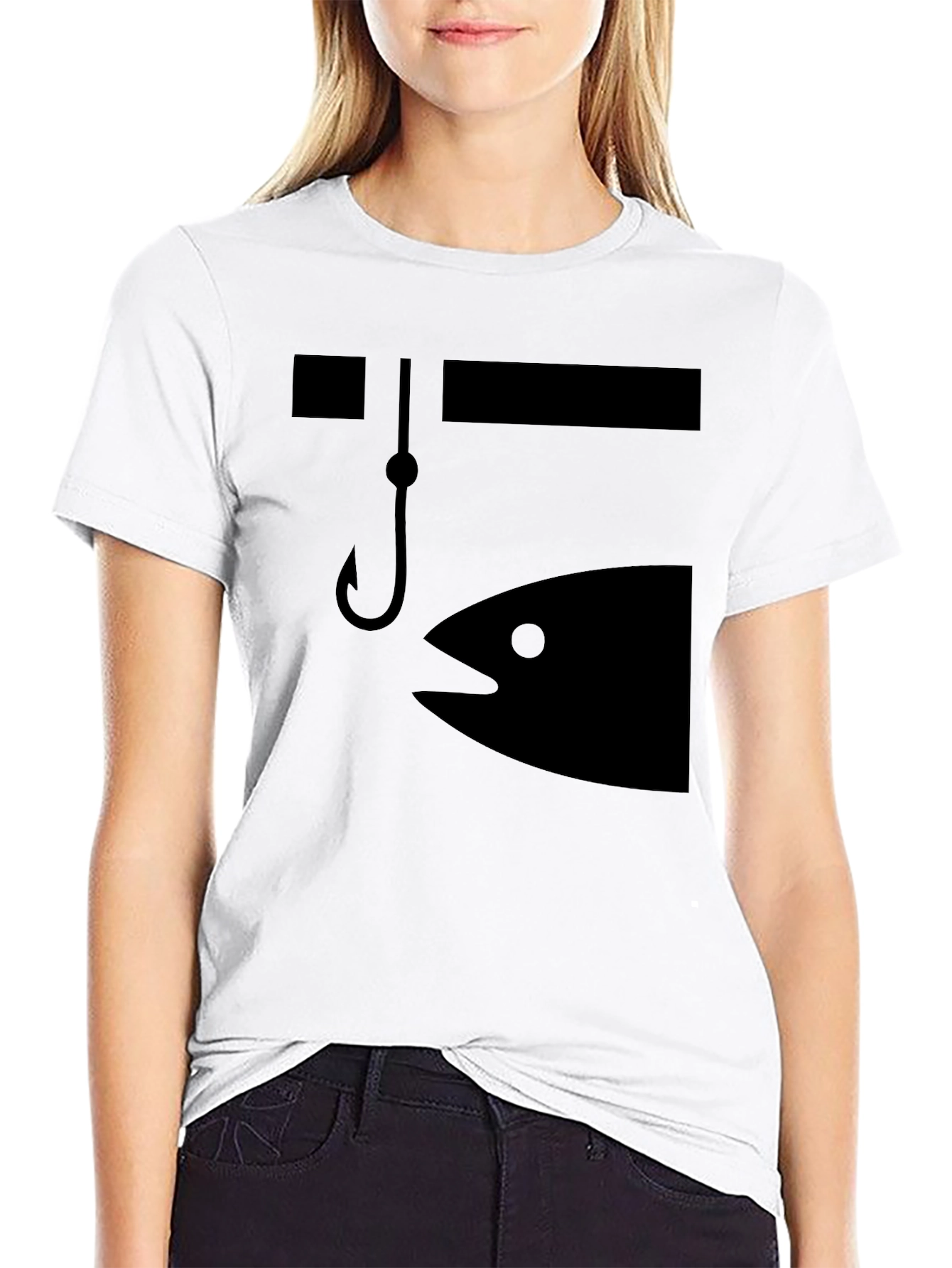 Fishing Graphic Tee - Bait & Hook Design