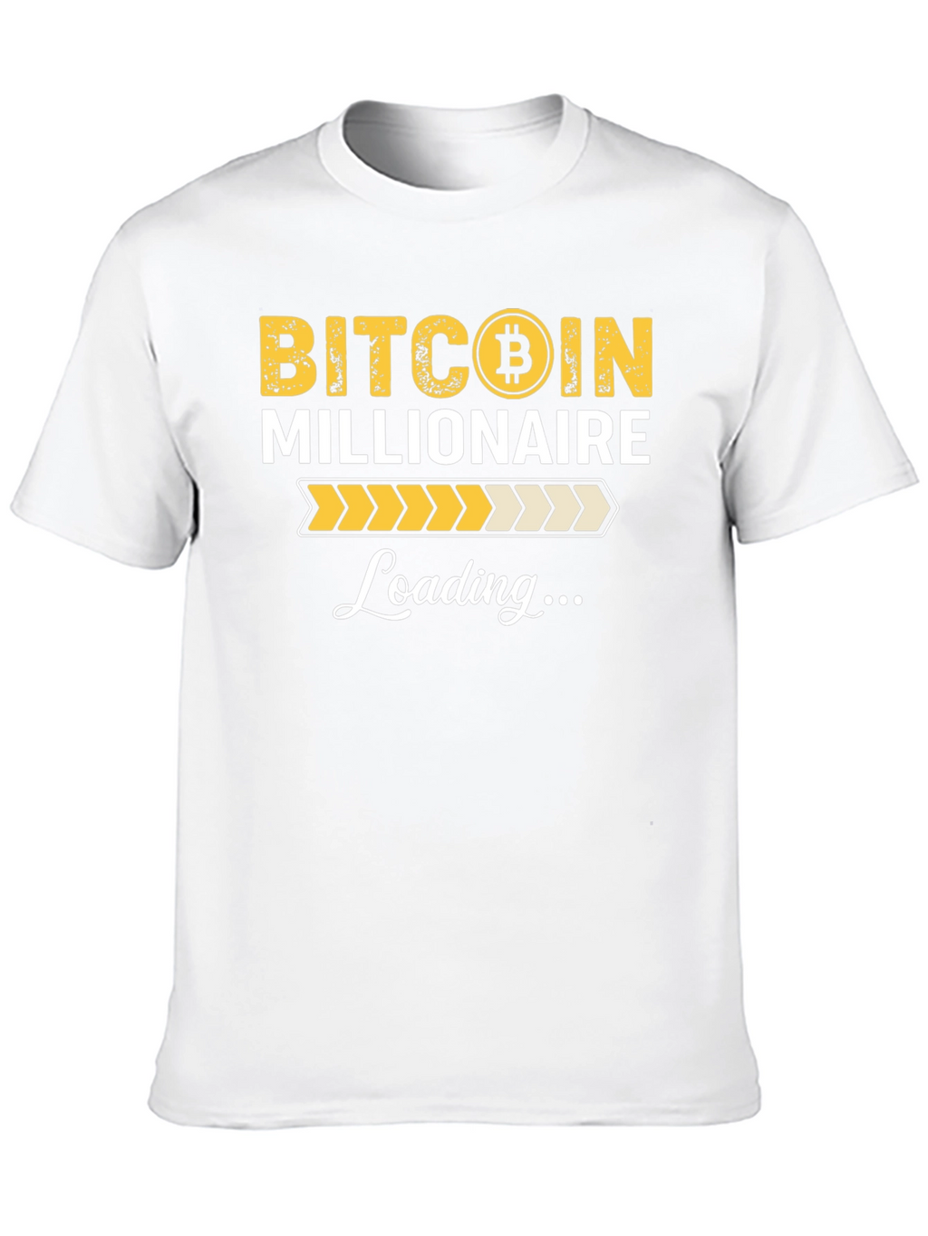 Bitcoin Millionaire Loading Black T-Shirt