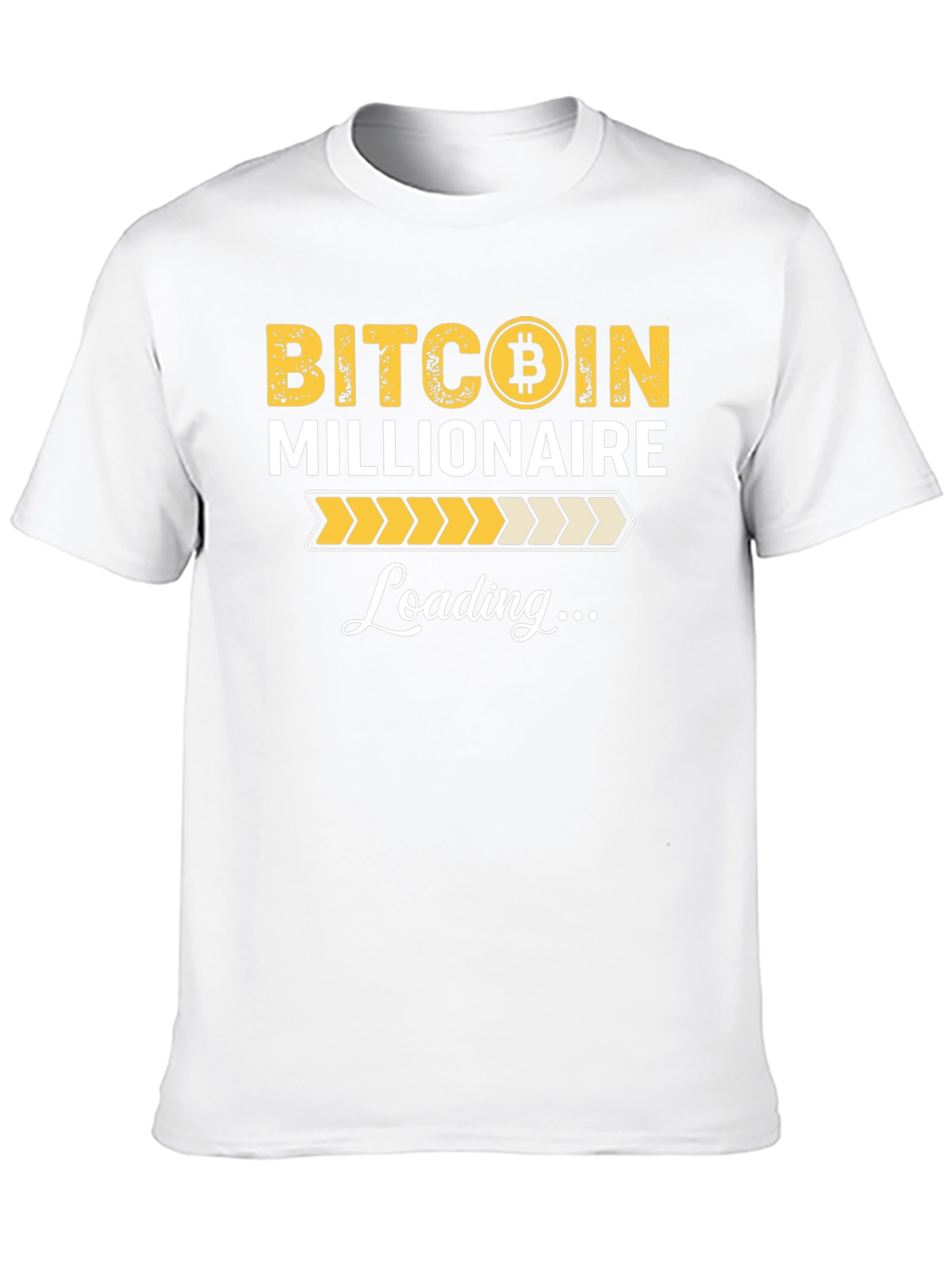 Bitcoin Millionaire Loading Black T-Shirt