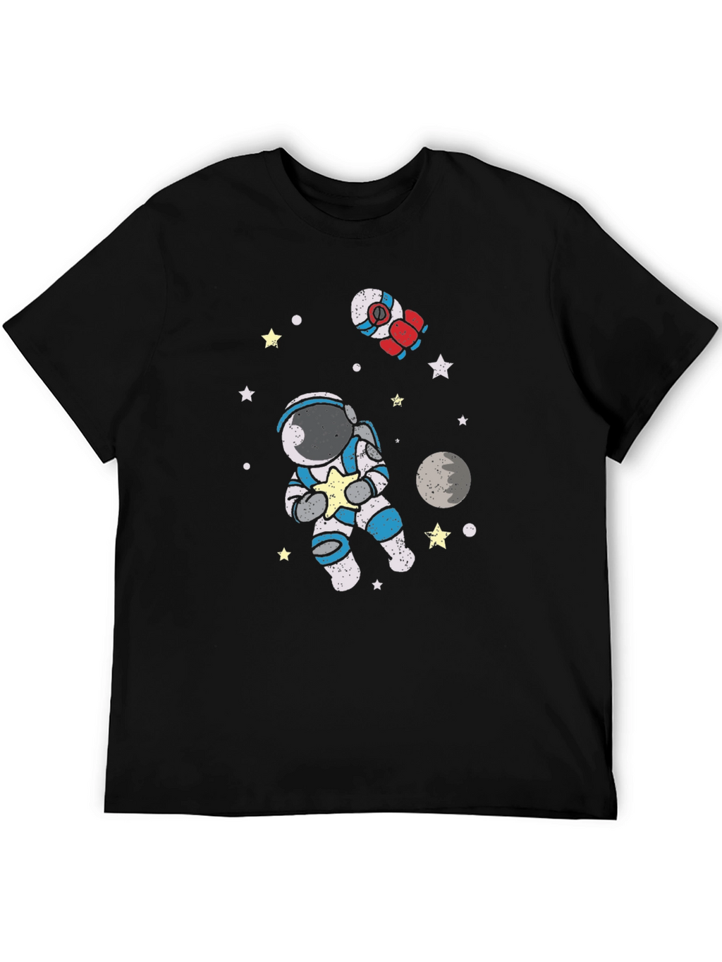 Astronaut in Space Graphic Tee - Black