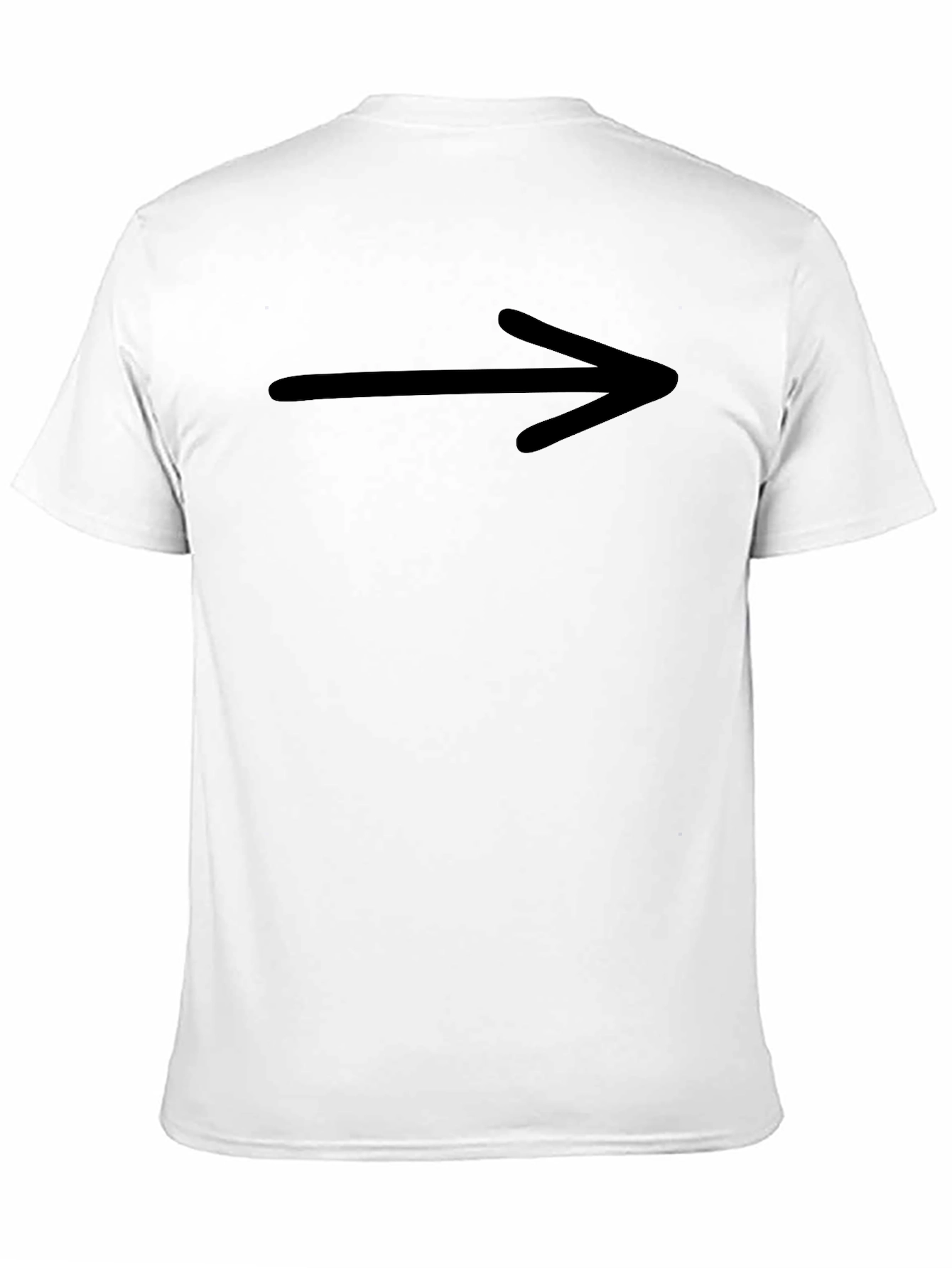 Mens Black T-Shirt with Arrow Graphic
