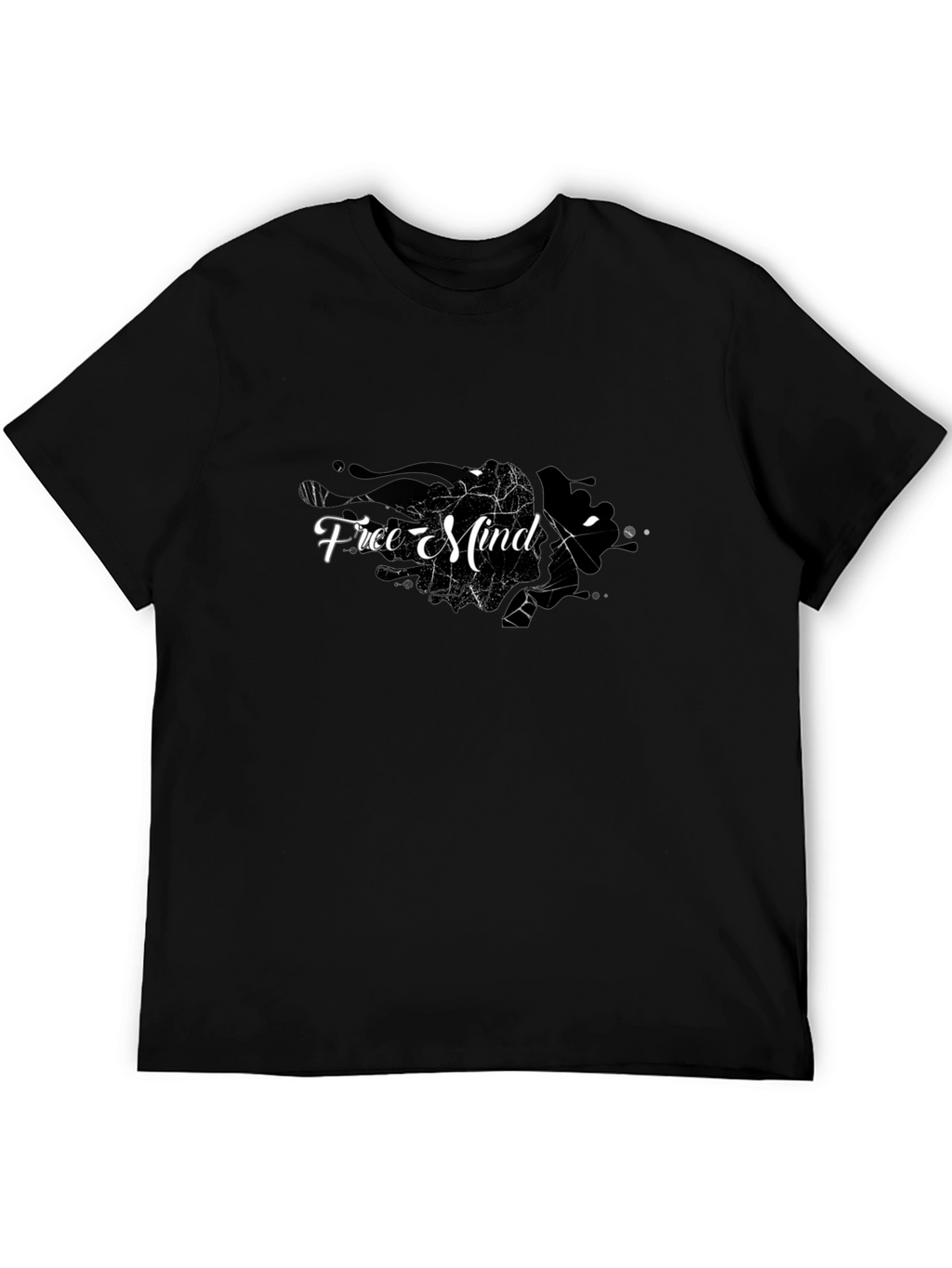 Free Mind Graphic Black Tee