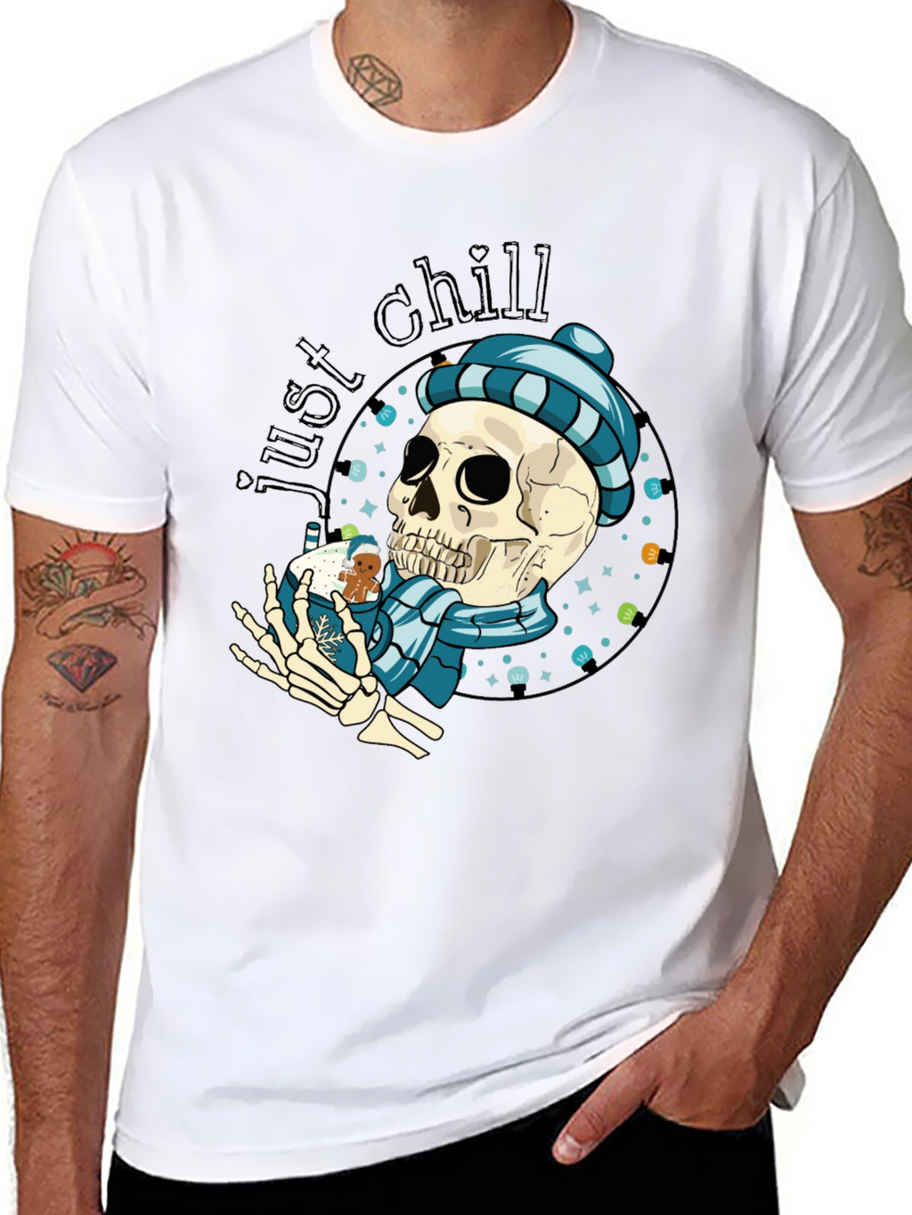 Just Chill Skeleton Winter T-Shirt