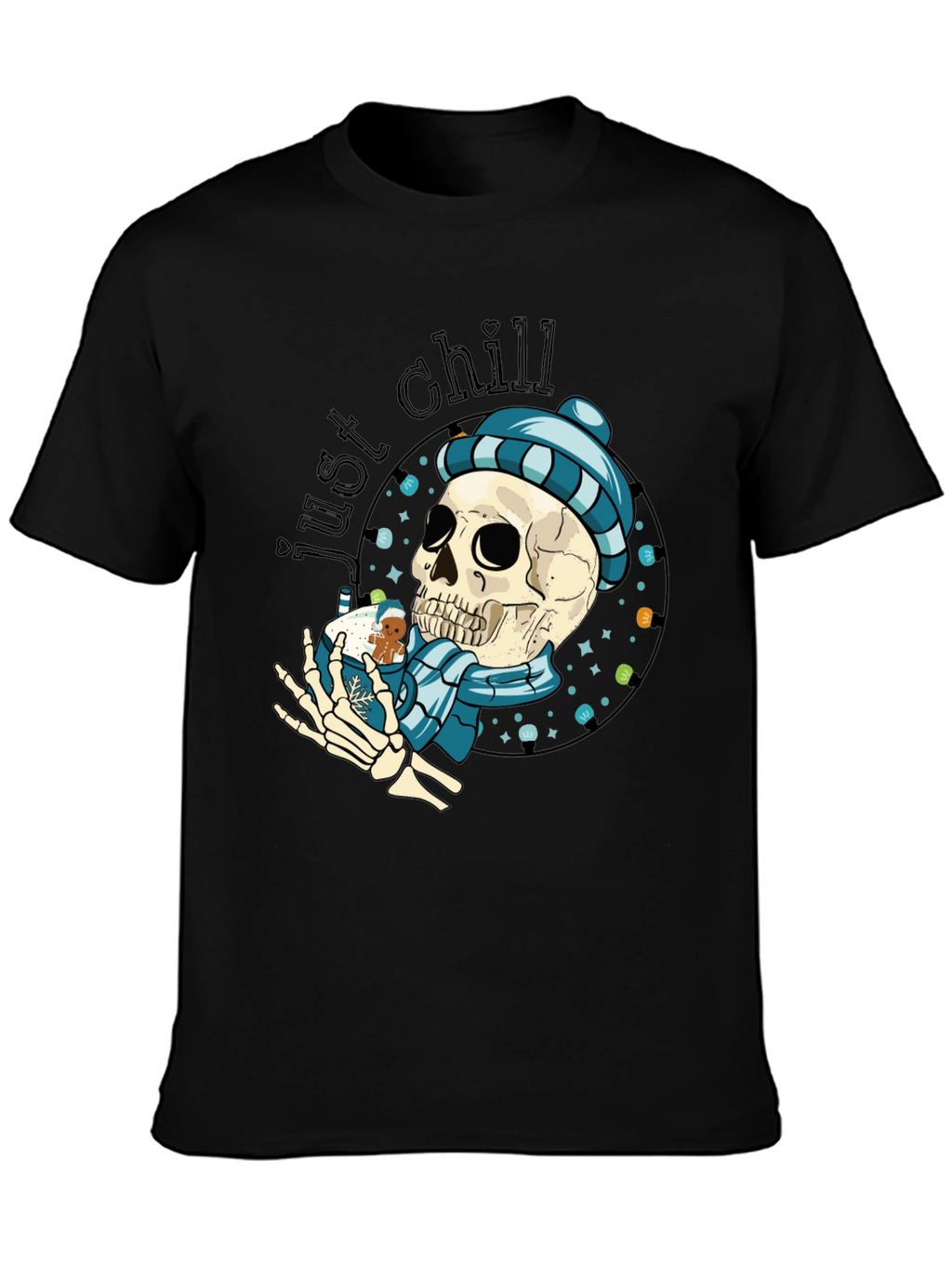 Just Chill Skeleton Winter T-Shirt