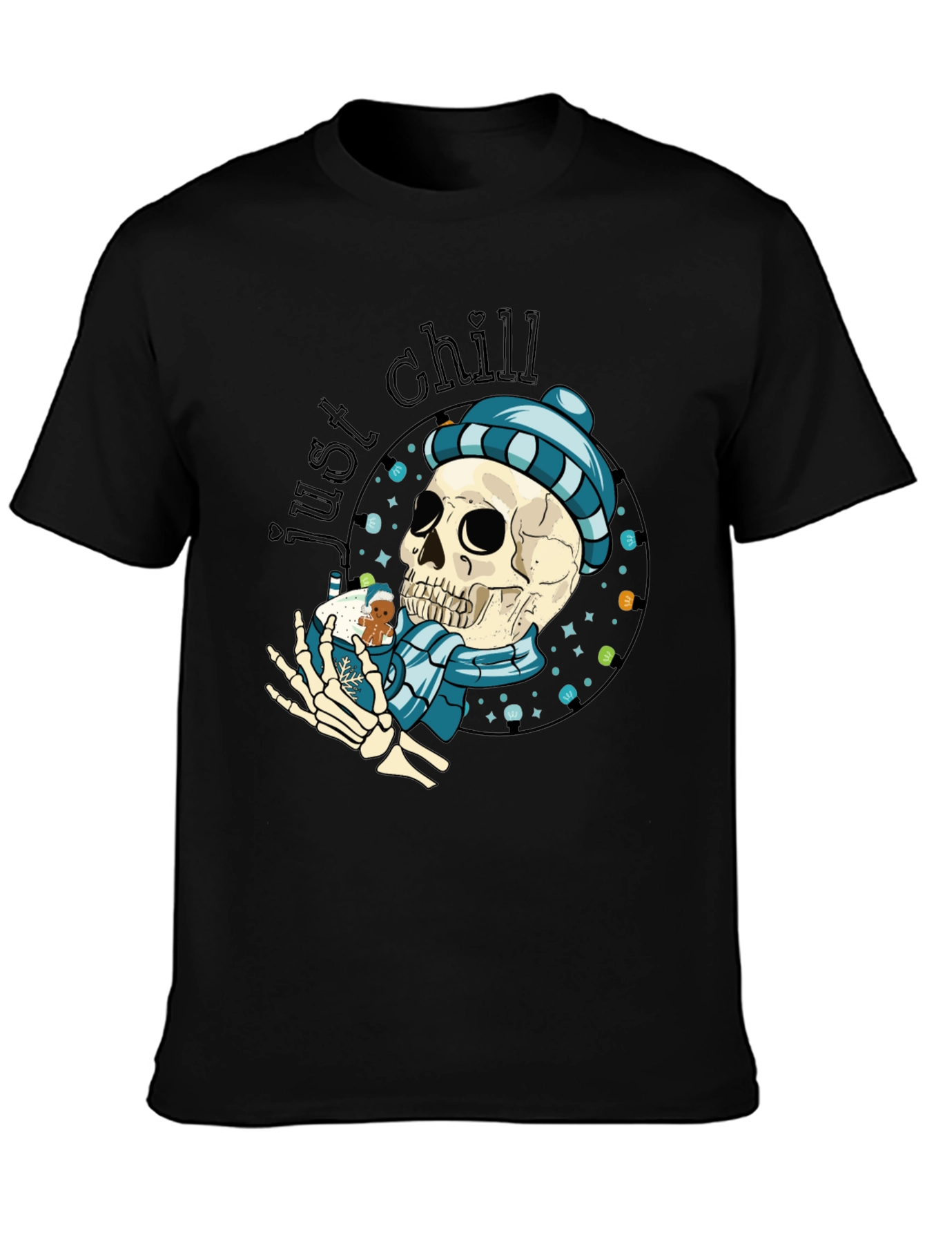 Just Chill Skeleton Winter T-Shirt