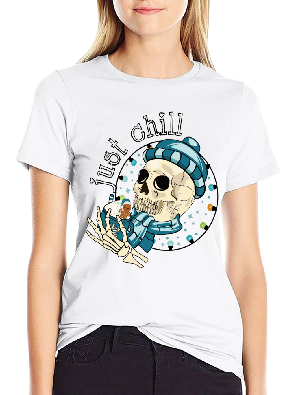 Just Chill Skeleton Winter T-Shirt