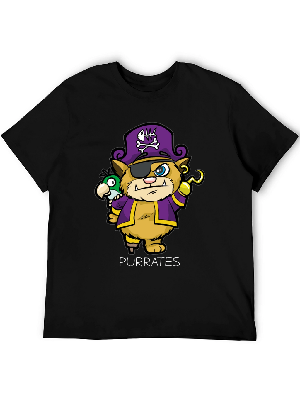 Purrates T-Shirt - Cat Pirate Design