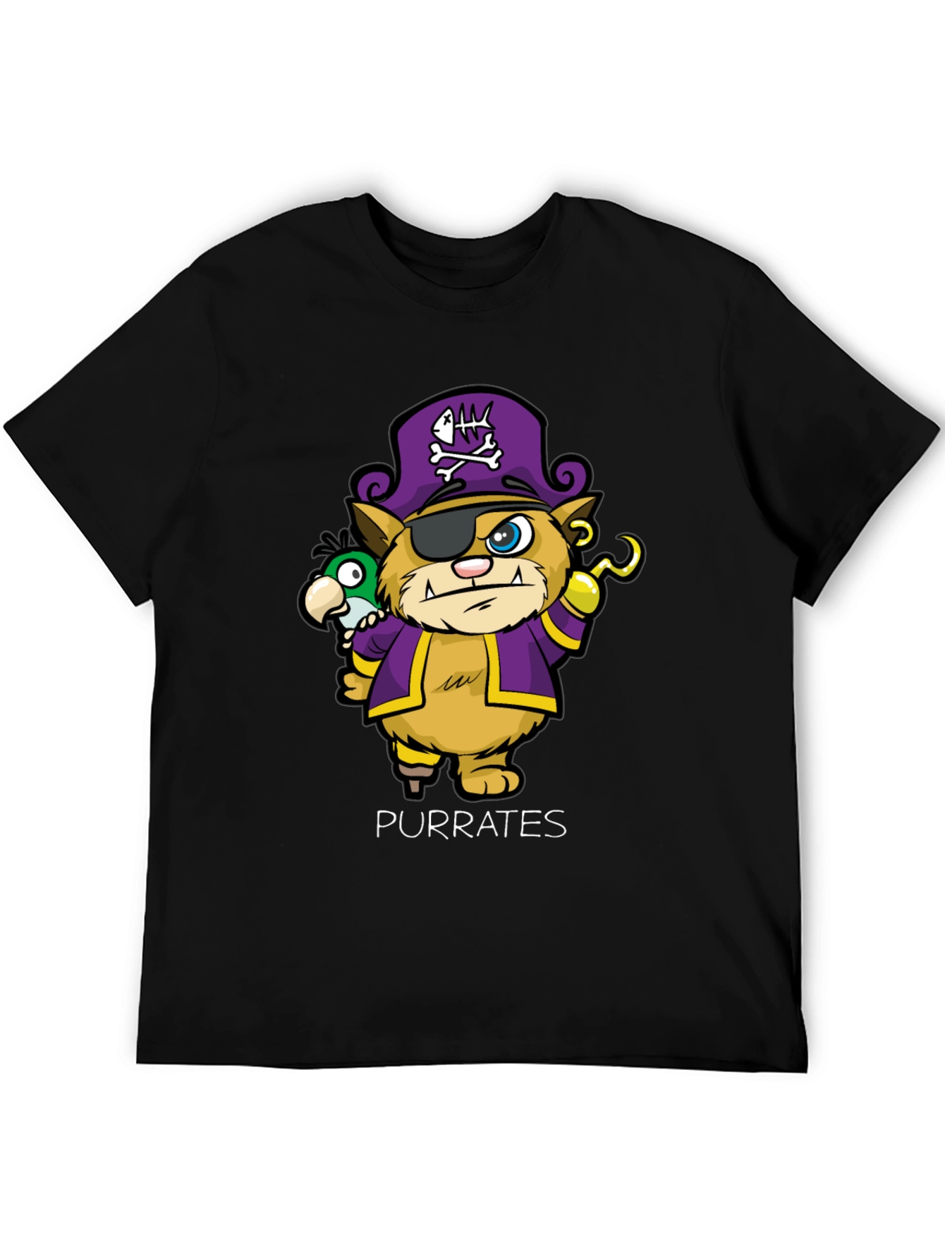 Purrates T-Shirt - Cat Pirate Design
