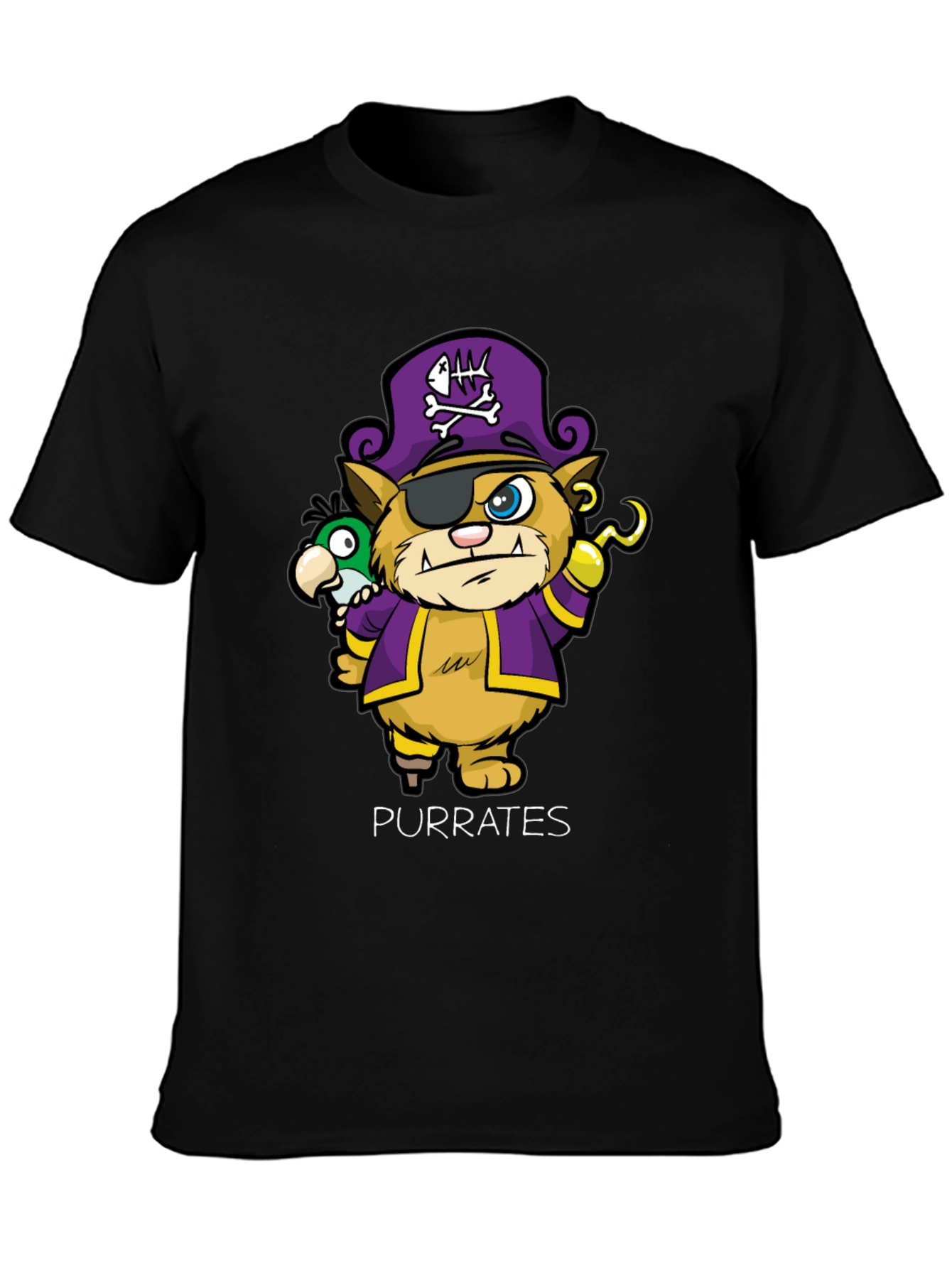 Purrates T-Shirt - Cat Pirate Design