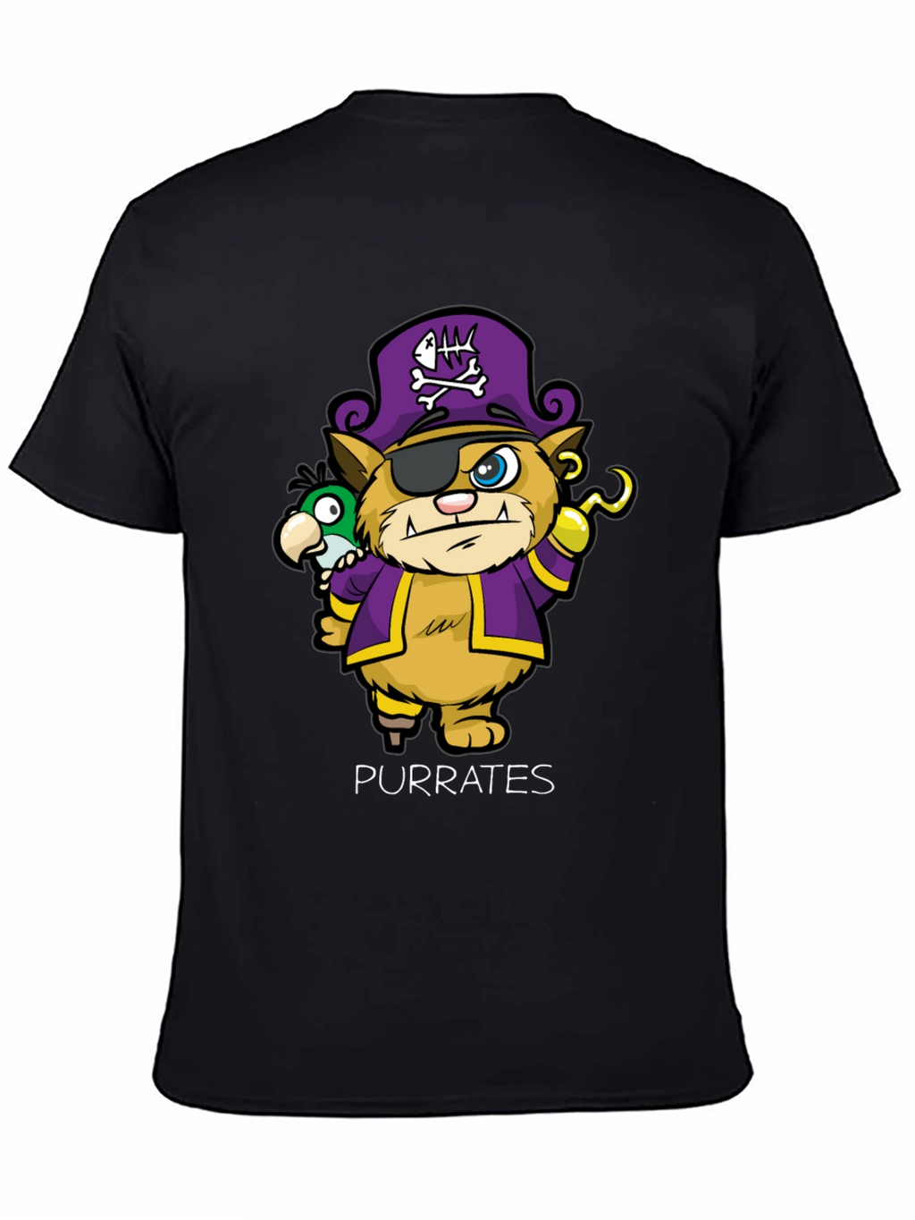 Purrates T-Shirt - Cat Pirate Design