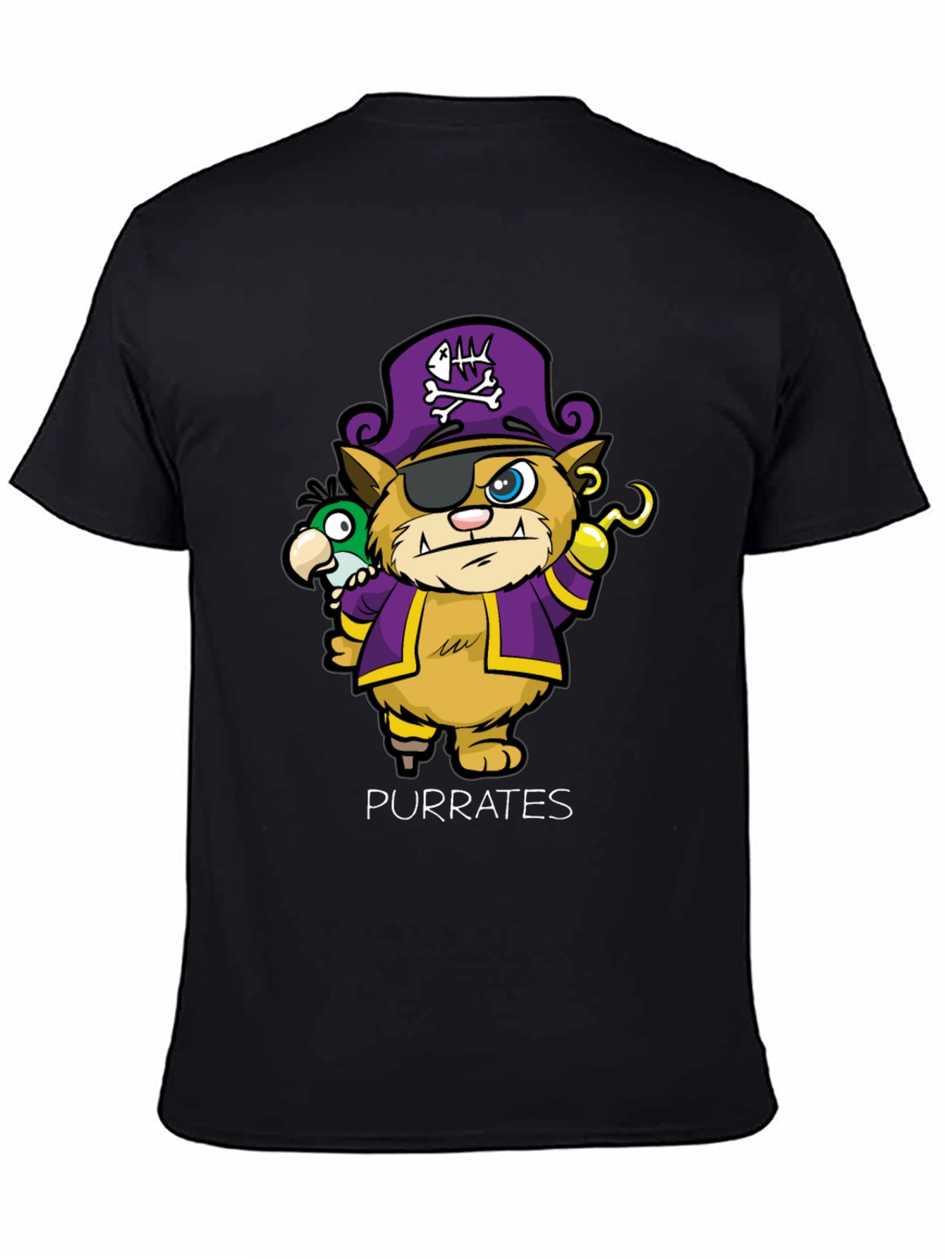 Purrates T-Shirt - Cat Pirate Design