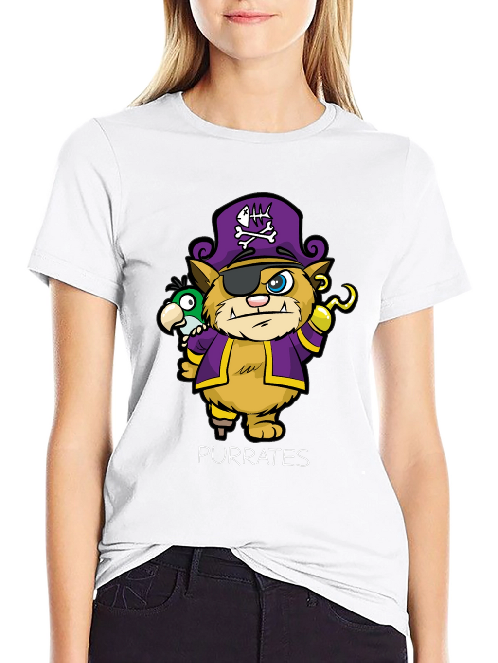 Purrates T-Shirt - Cat Pirate Design