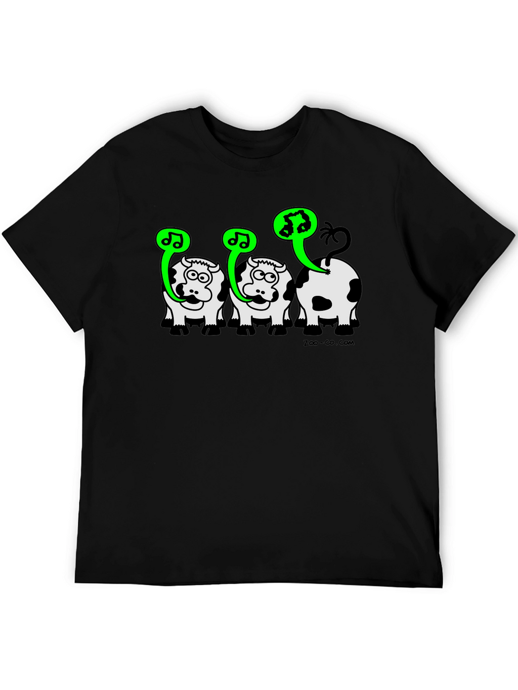 Singing Cow Graphic Tee - Black Unisex T-Shirt