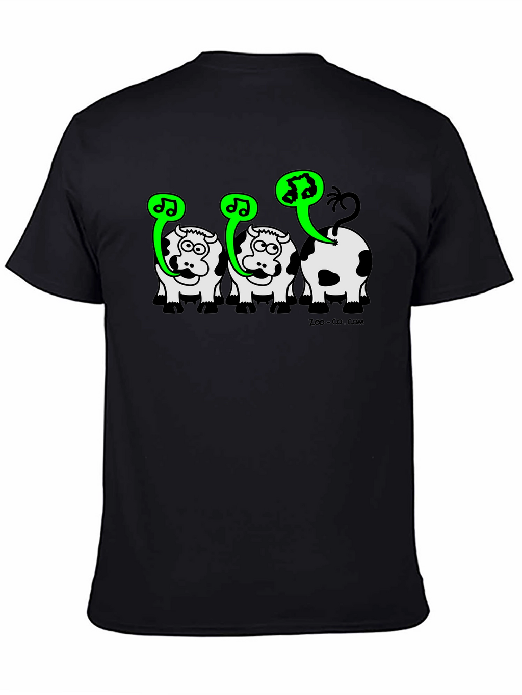 Singing Cow Graphic Tee - Black Unisex T-Shirt