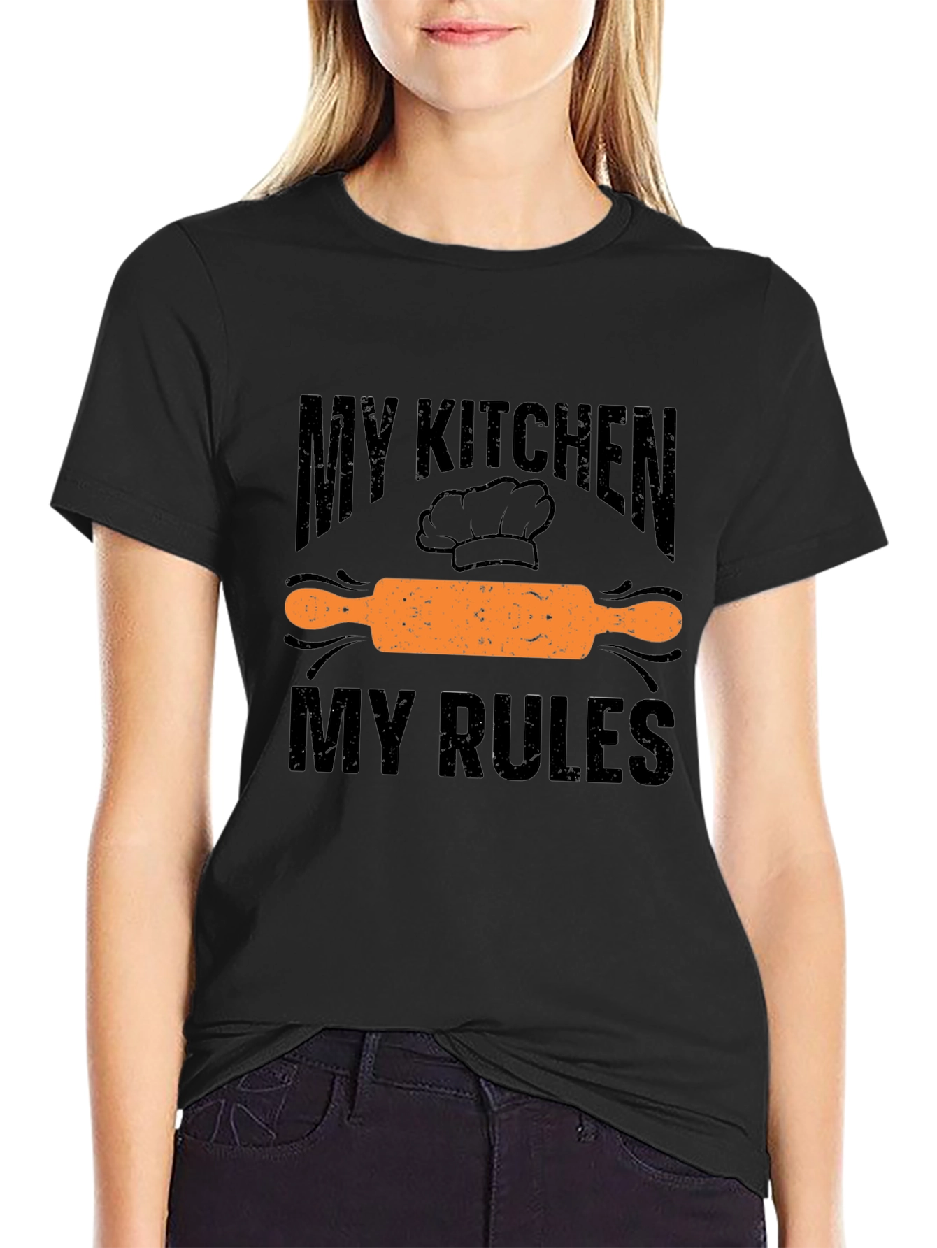 My Kitchen My Rules Black T-Shirt - Chefs Humor