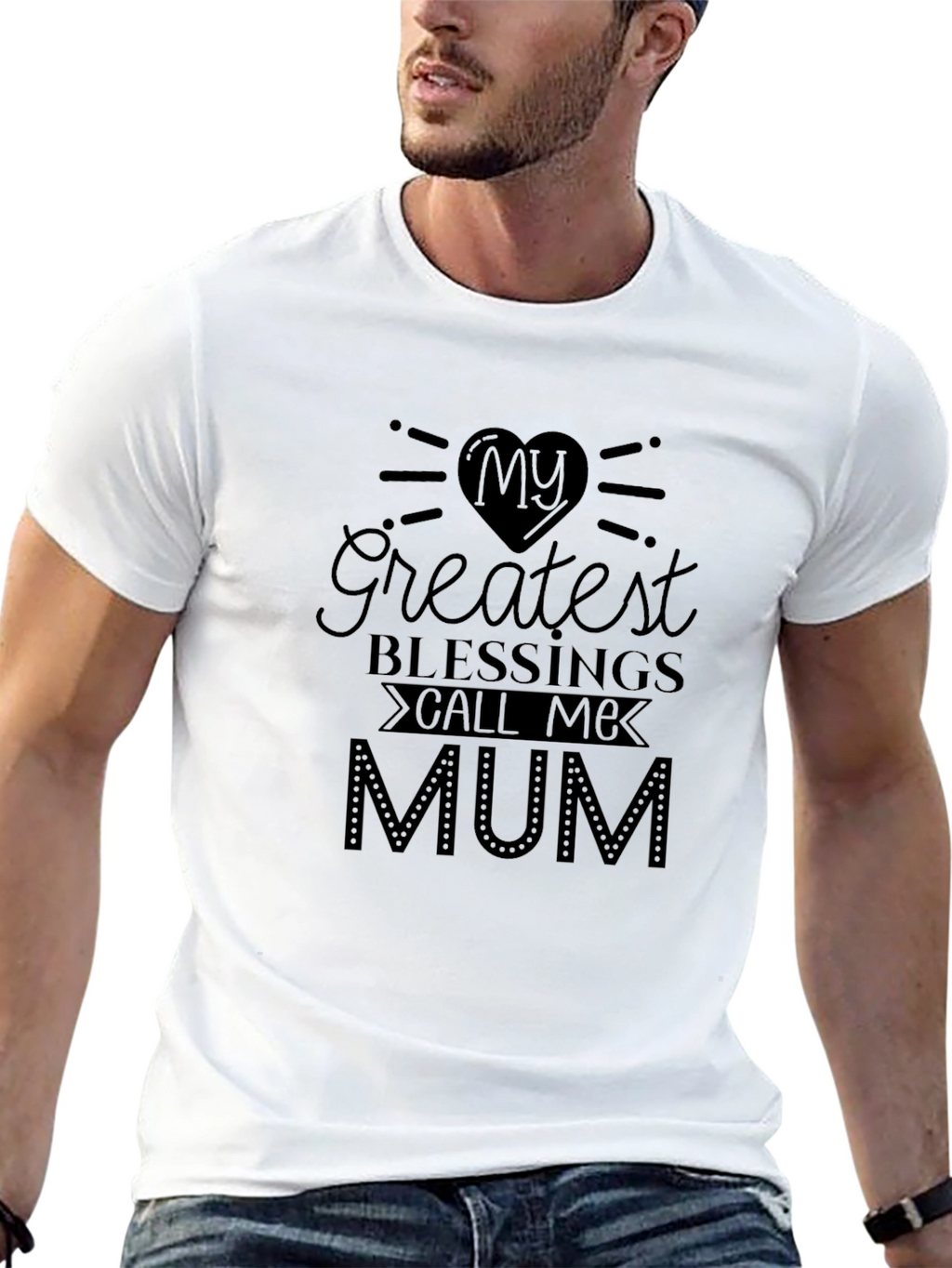 Greatest Blessings Mum Graphic T-Shirt