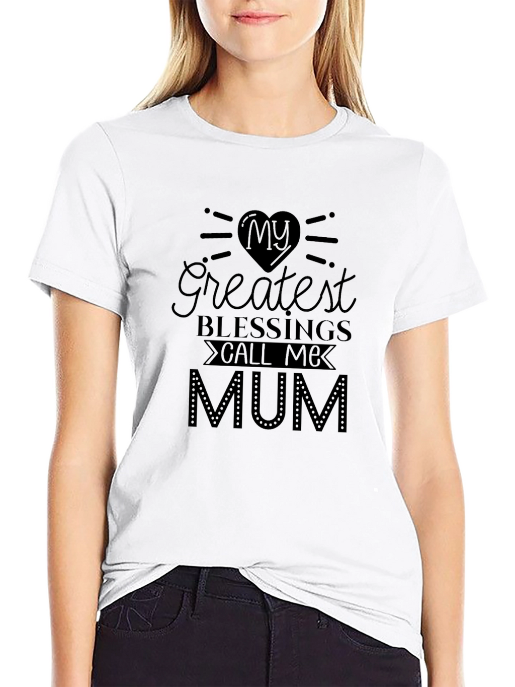 Greatest Blessings Mum Graphic T-Shirt
