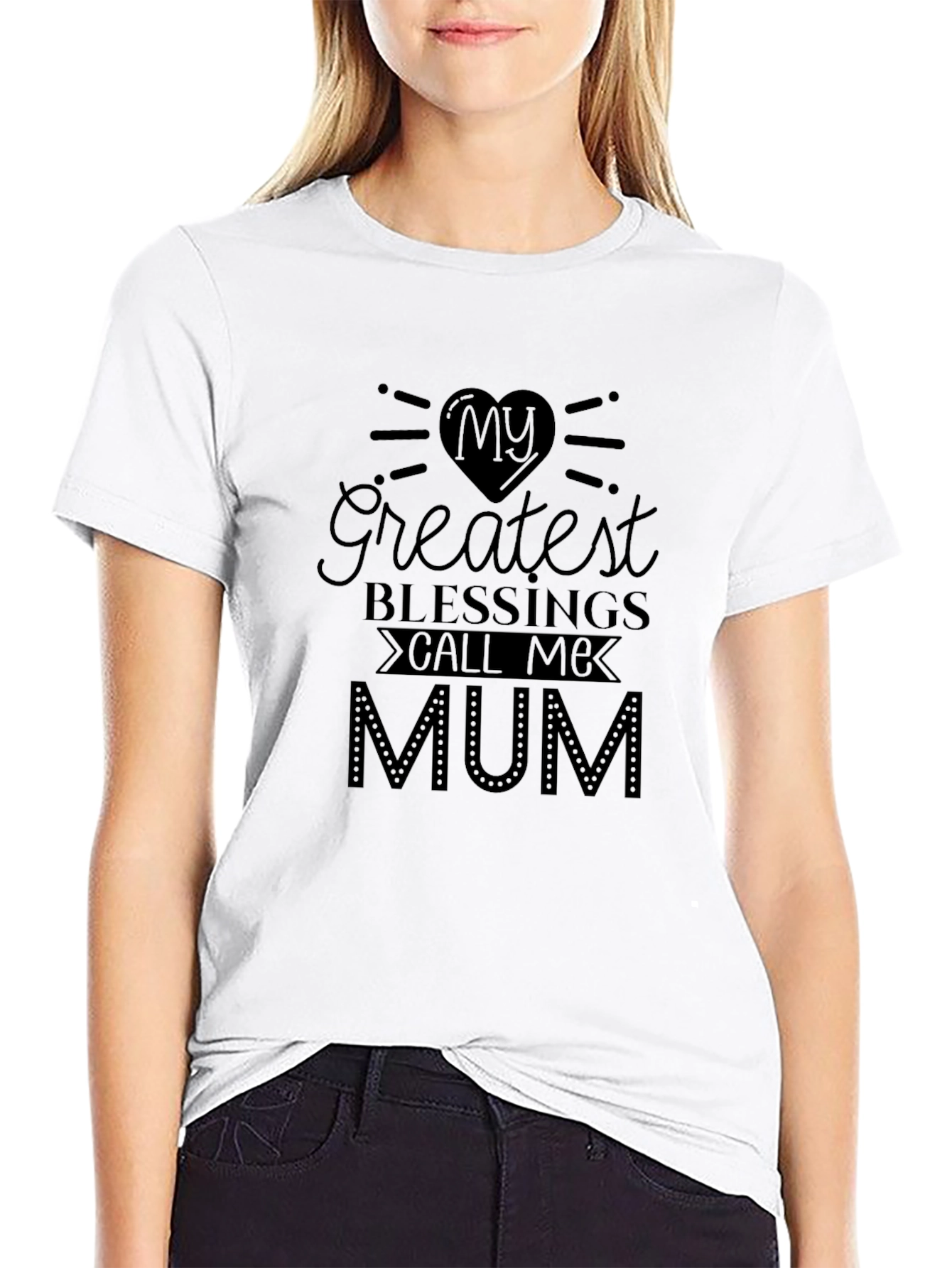 Greatest Blessings Mum Graphic T-Shirt