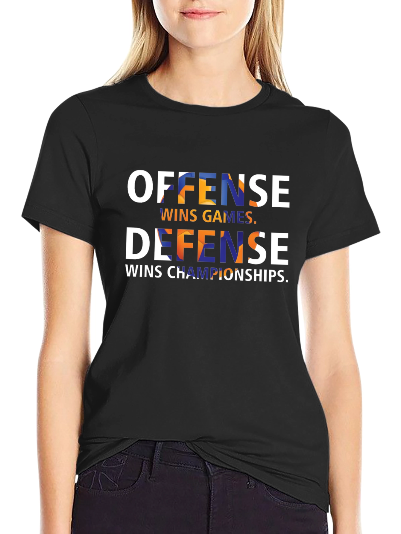 Offense Wins Games Defense Wins Championships T-Shirt