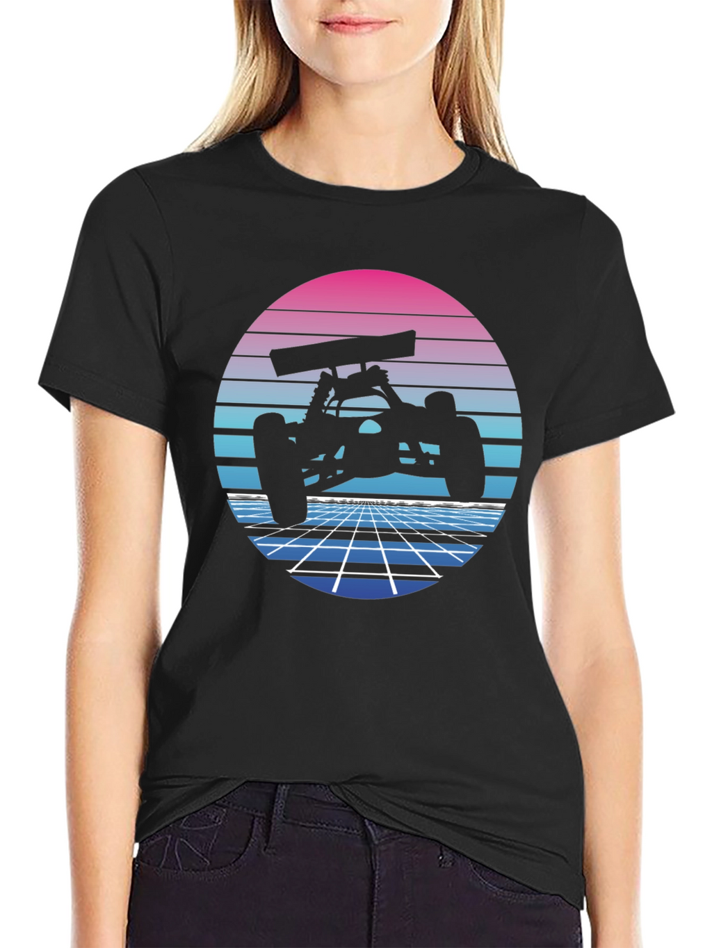 Retro RC Car Black T-Shirt