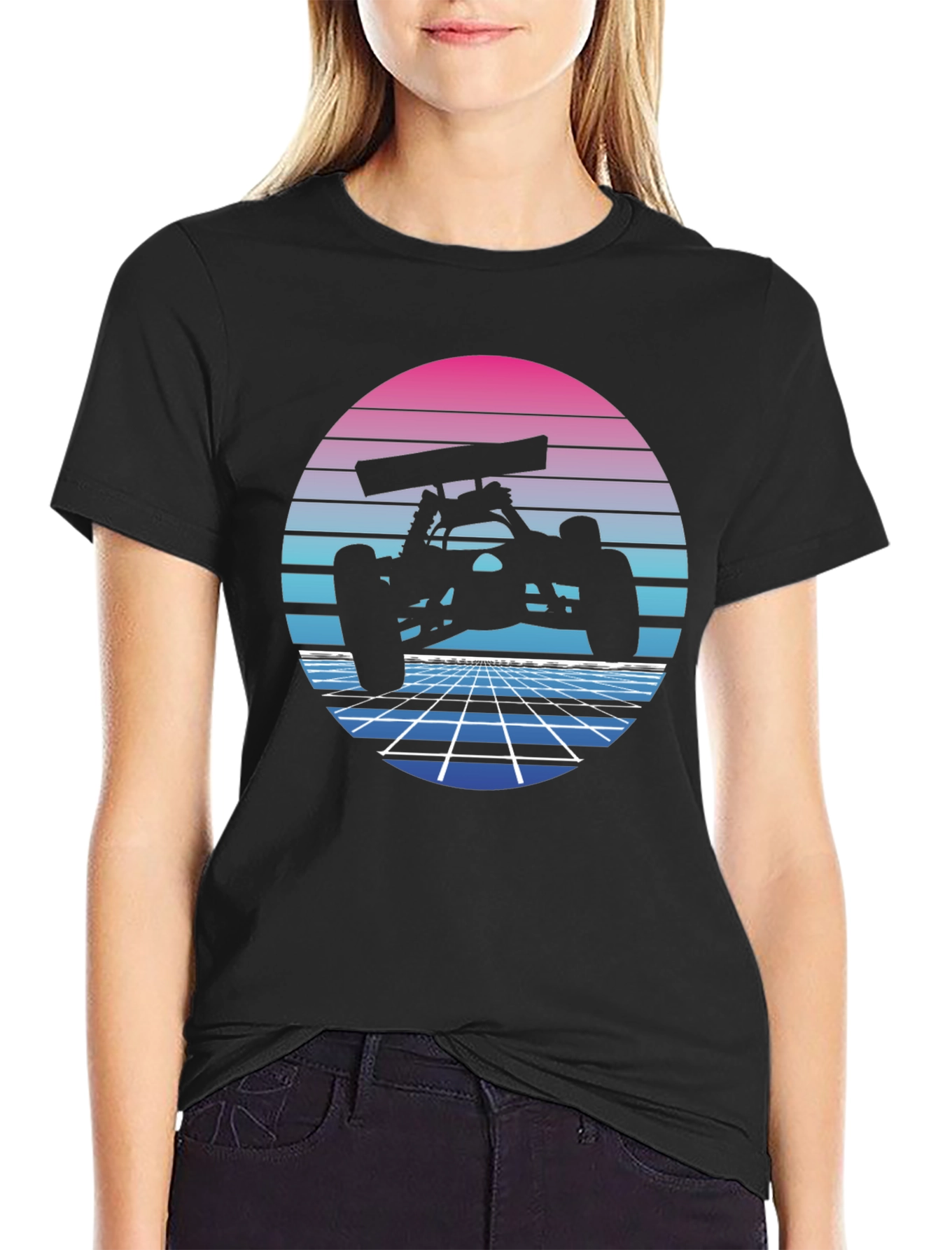 Retro RC Car Black T-Shirt