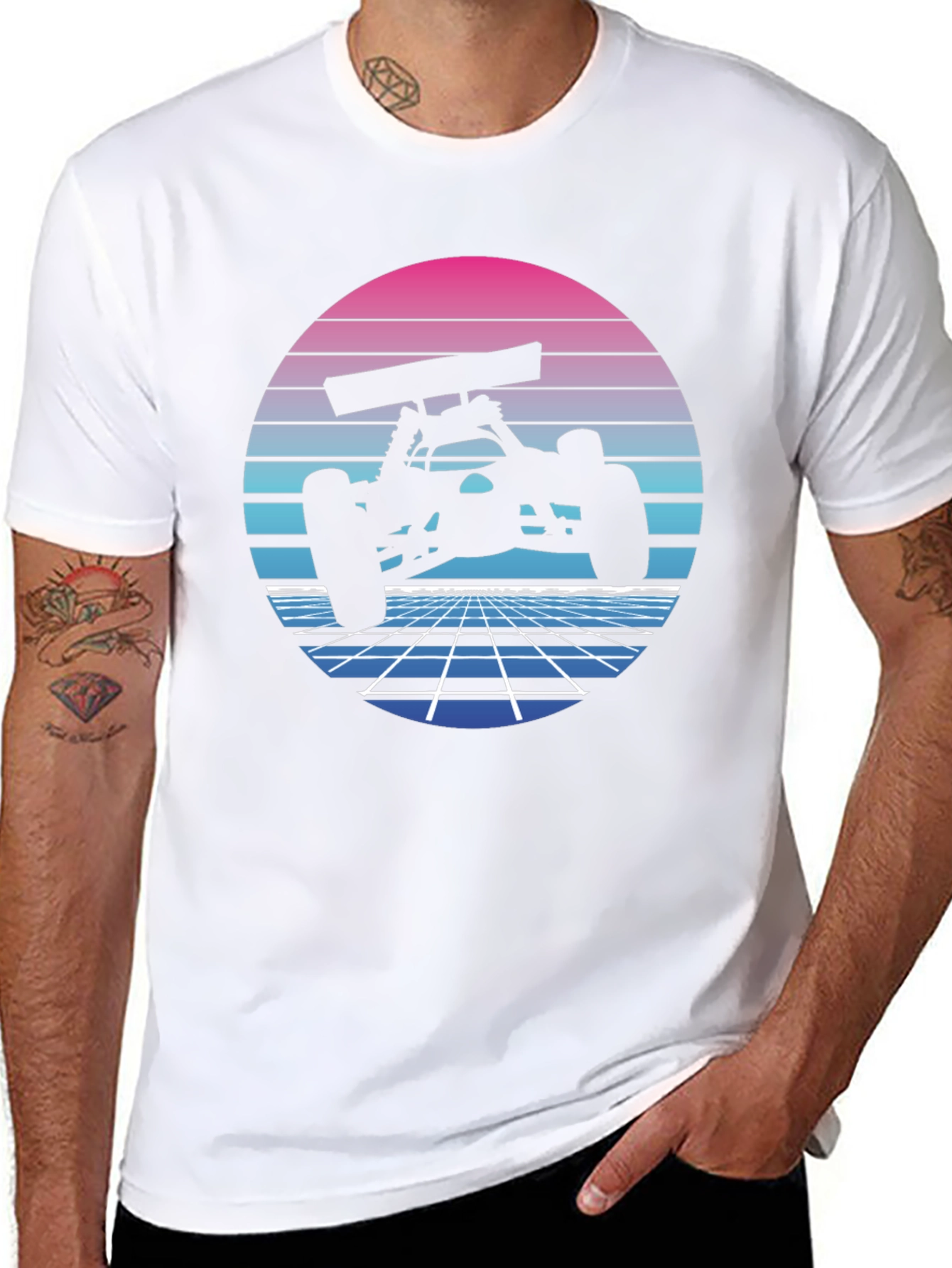 Retro RC Car Black T-Shirt