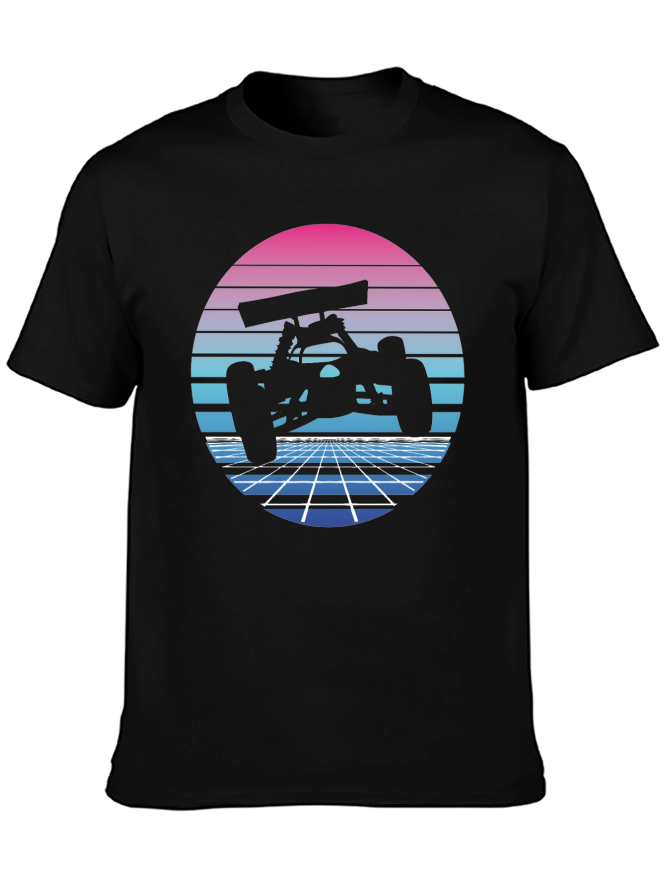 Retro RC Car Black T-Shirt