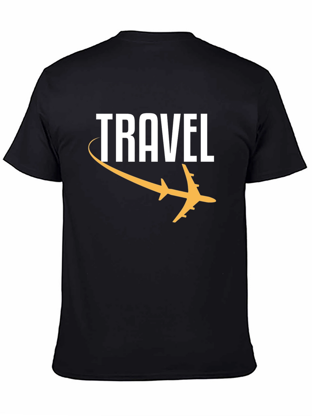 Travel Graphic Tee - Black Airplane T-Shirt