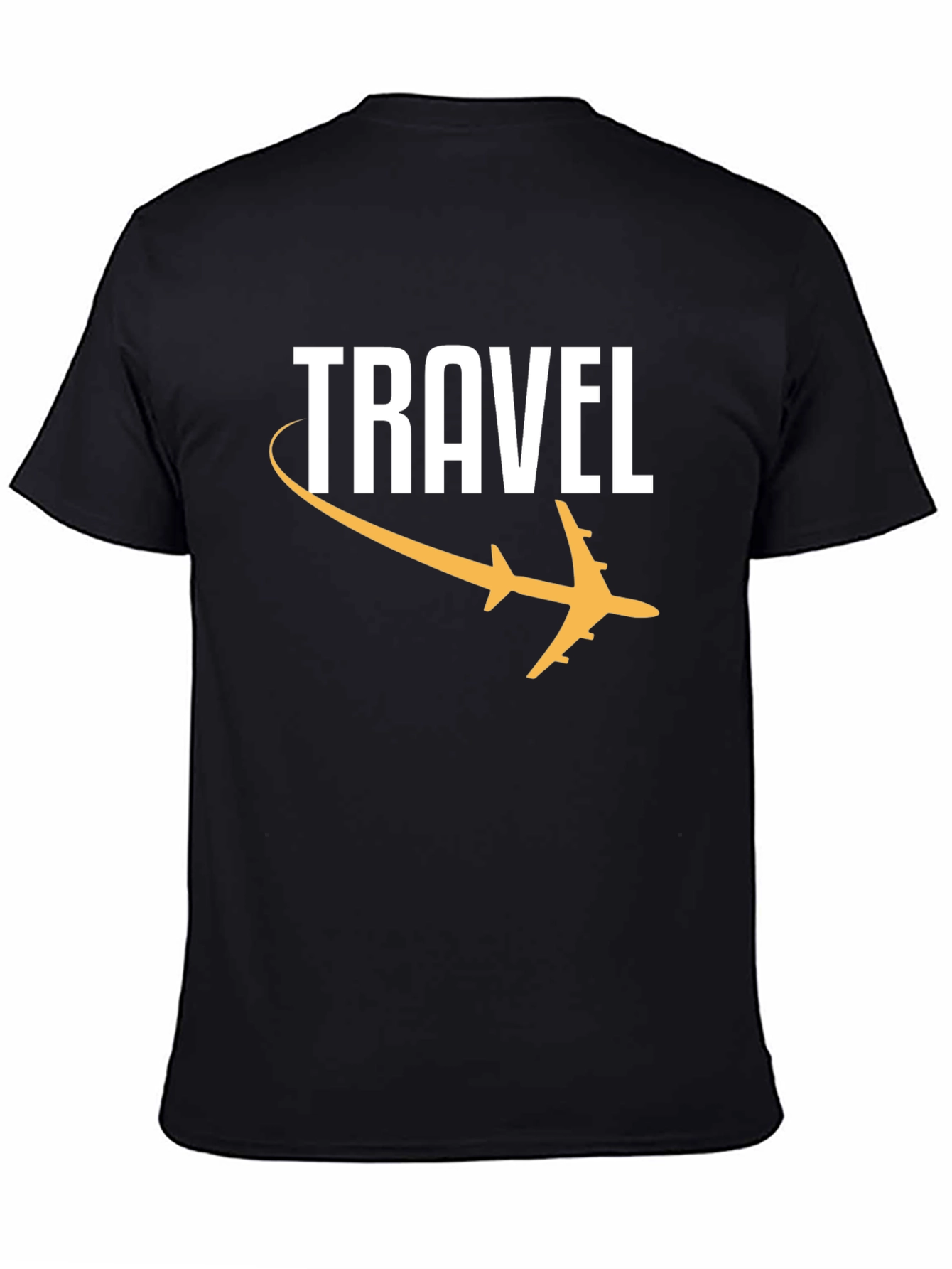 Travel Graphic Tee - Black Airplane T-Shirt