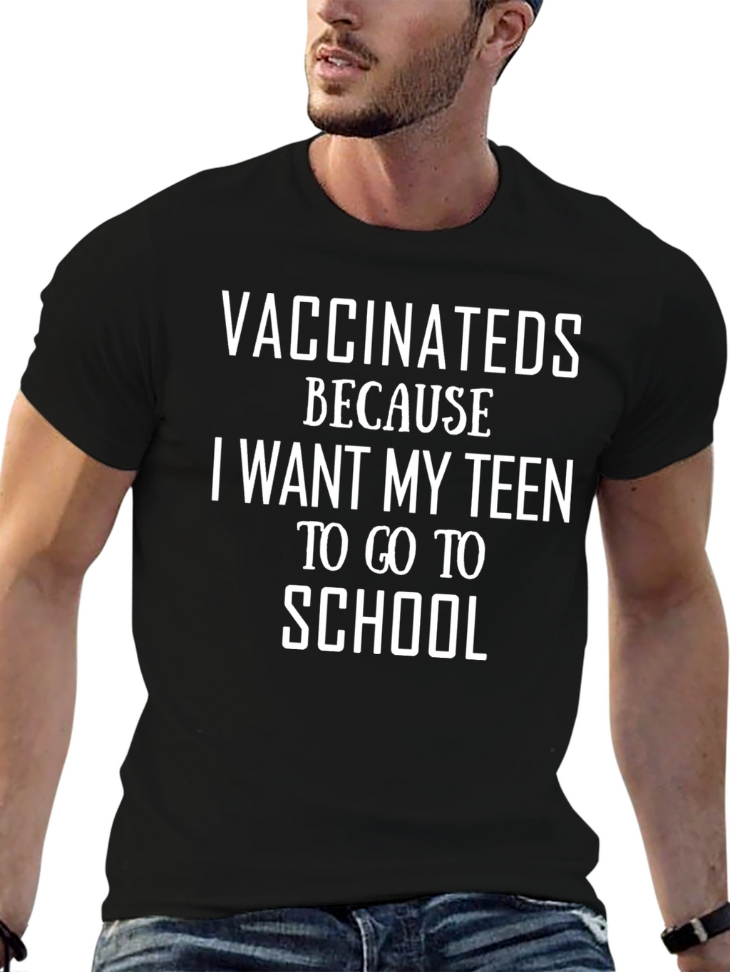 Vaccinated Teen School T-Shirt