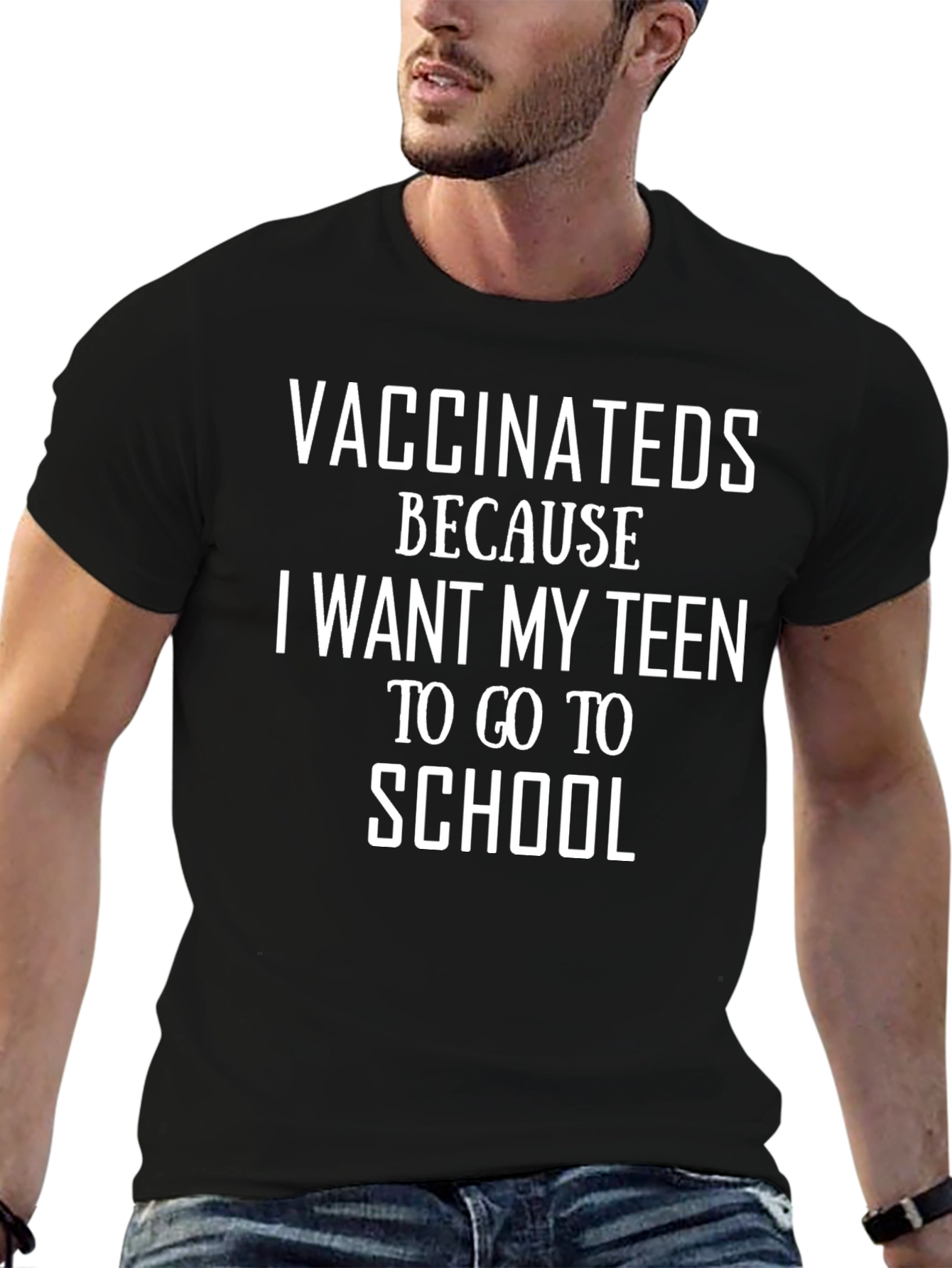Vaccinated Teen School T-Shirt