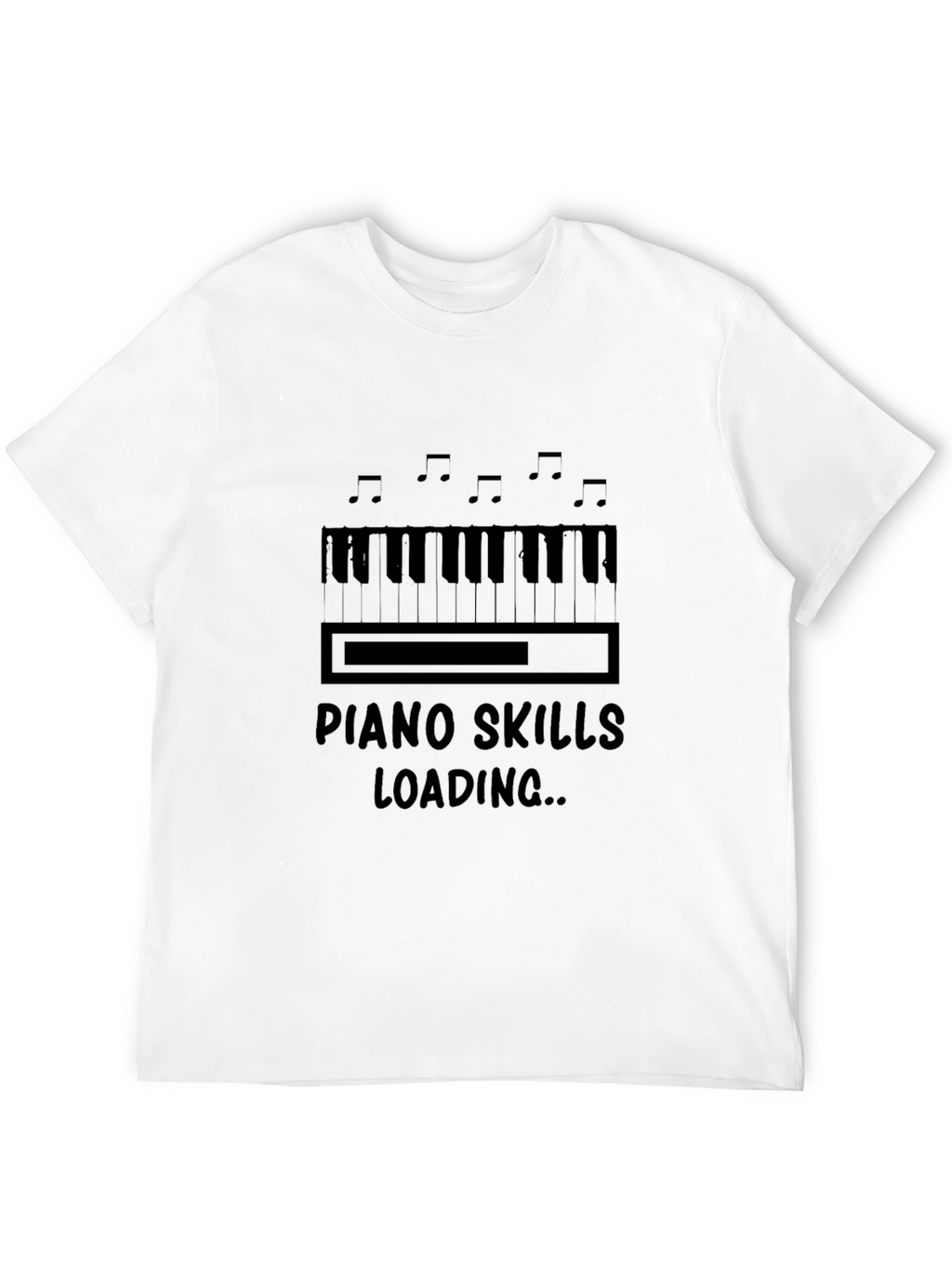 Piano Skills Loading Graphic T-Shirt Musician Tee