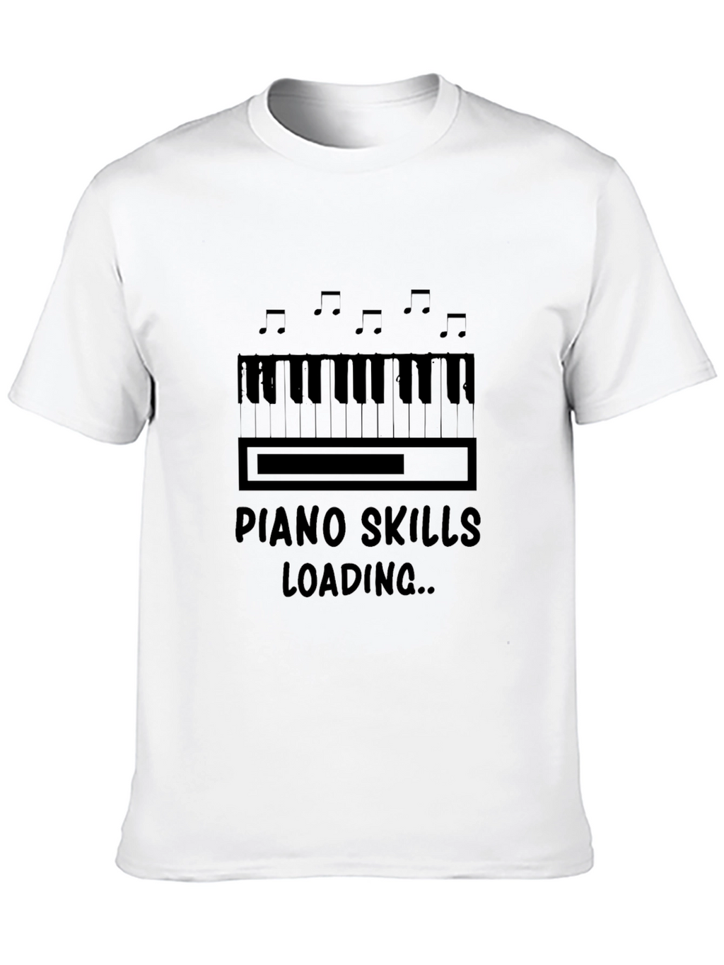 Piano Skills Loading Graphic T-Shirt Musician Tee