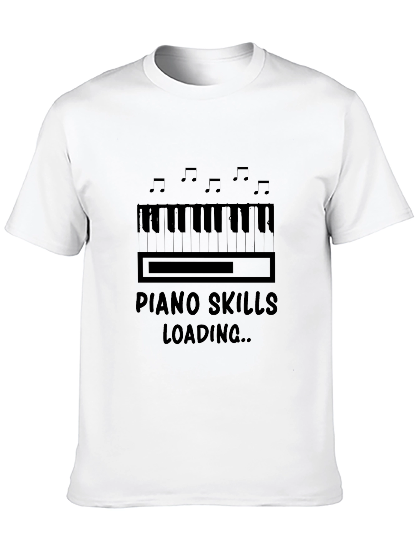 Piano Skills Loading Graphic T-Shirt Musician Tee