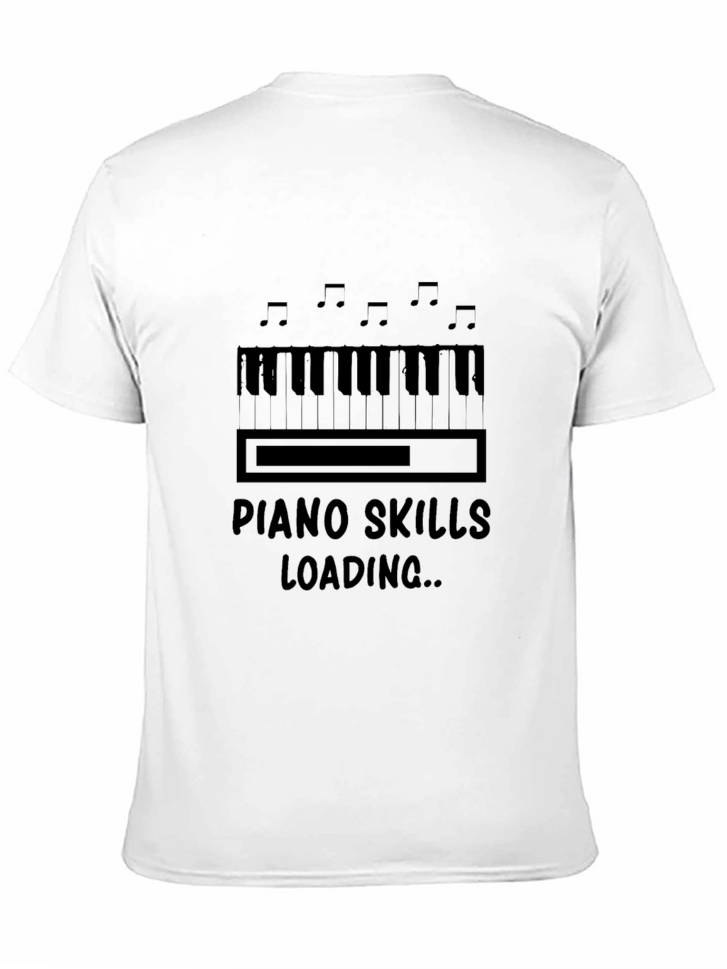 Piano Skills Loading Graphic T-Shirt Musician Tee