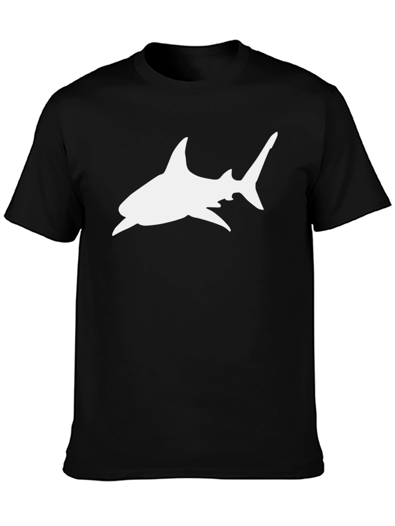 Black Shark Graphic Tee - Mens Casual T-Shirt