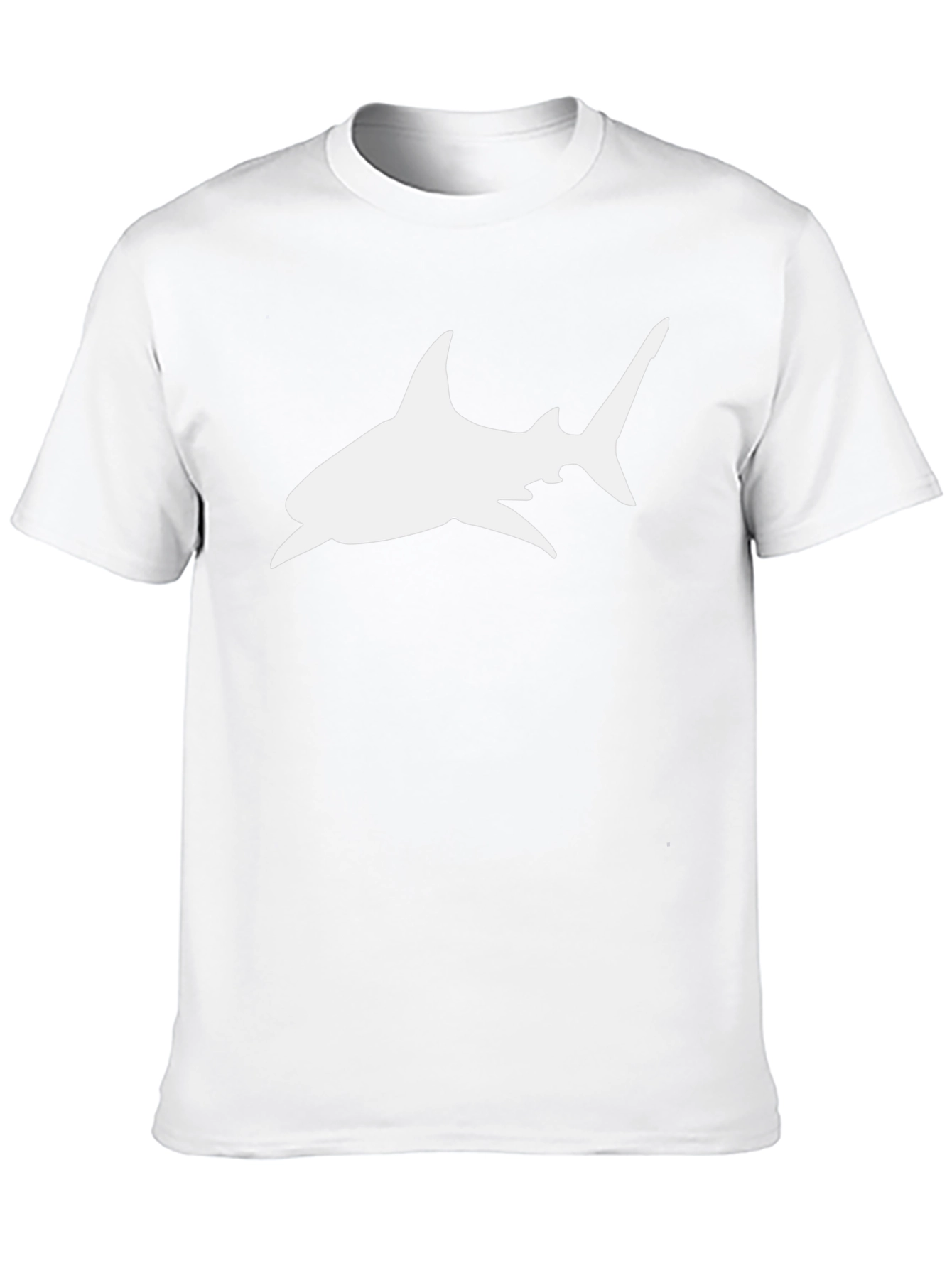 Black Shark Graphic Tee - Mens Casual T-Shirt