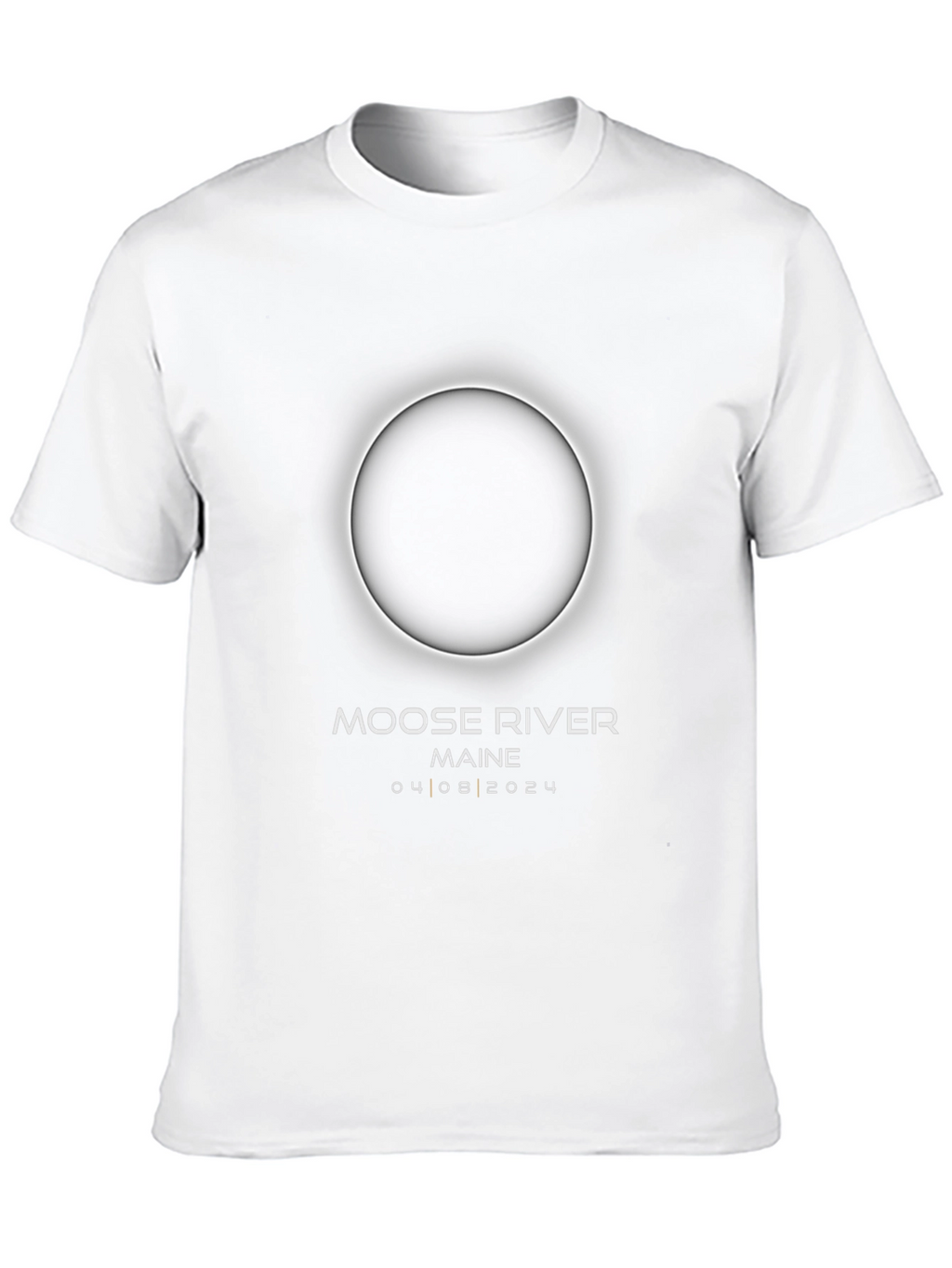 Moose River Maine Eclipse T-Shirt - April 8 2024