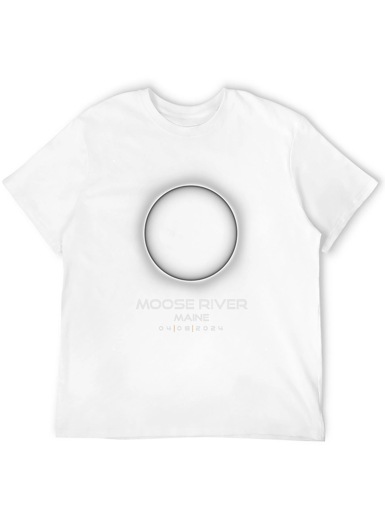 Moose River Maine Eclipse T-Shirt - April 8 2024