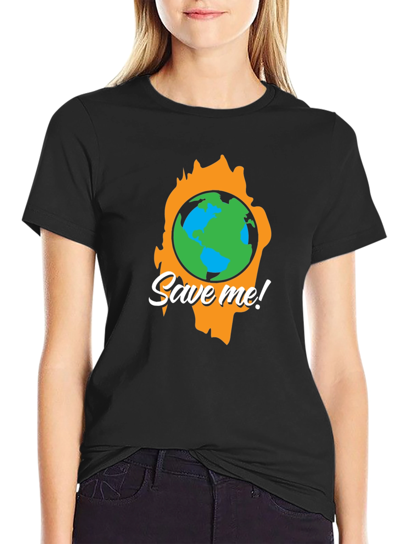 Save Me Planet Earth T-Shirt - Global Warming Awareness Tee