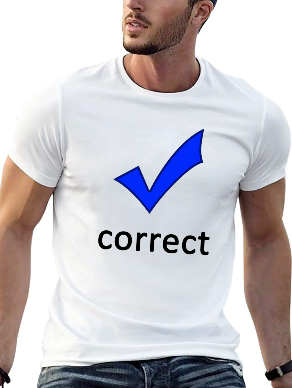 Correct Check Mark T-Shirt - Black