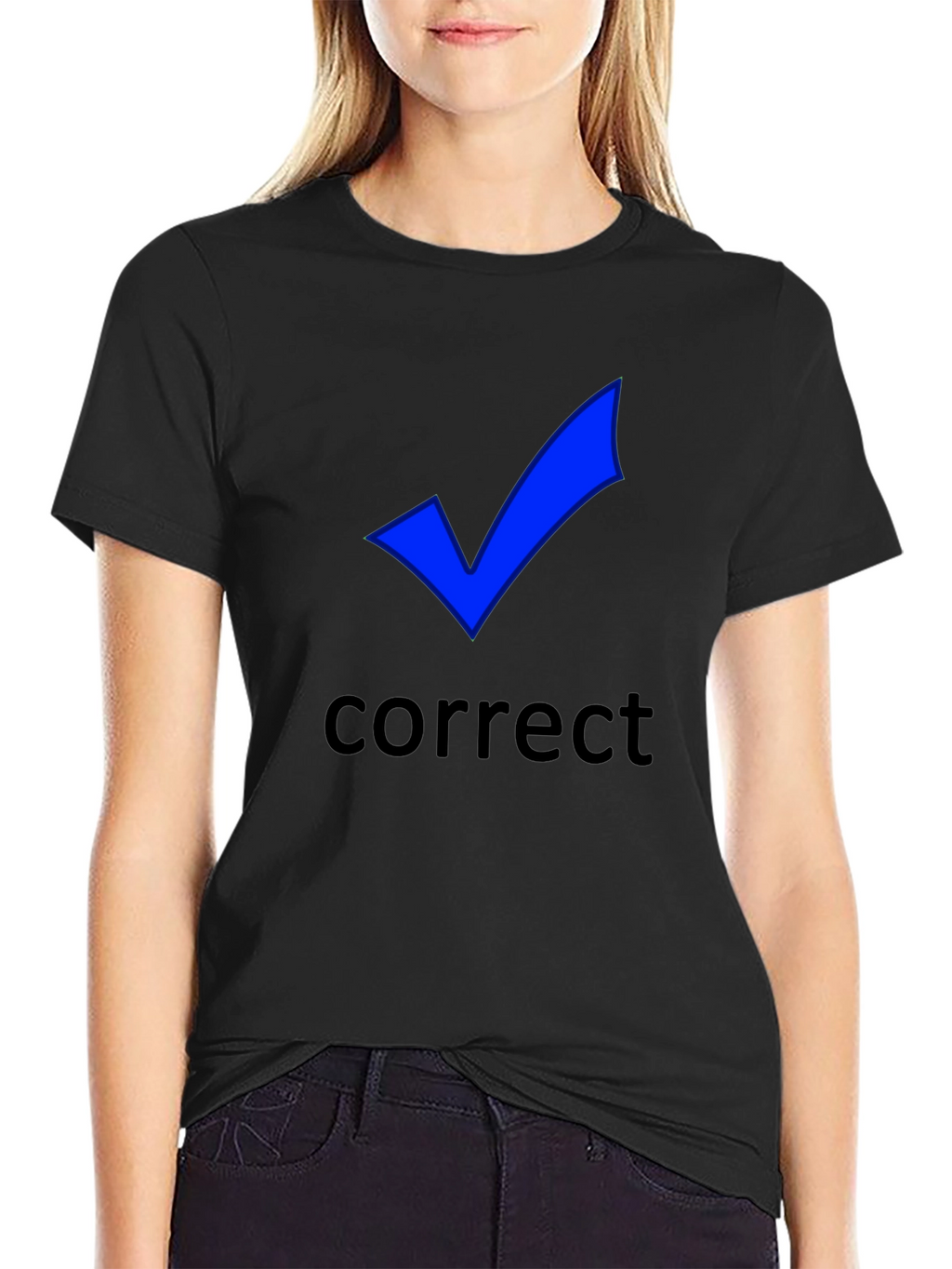 Correct Check Mark T-Shirt - Black