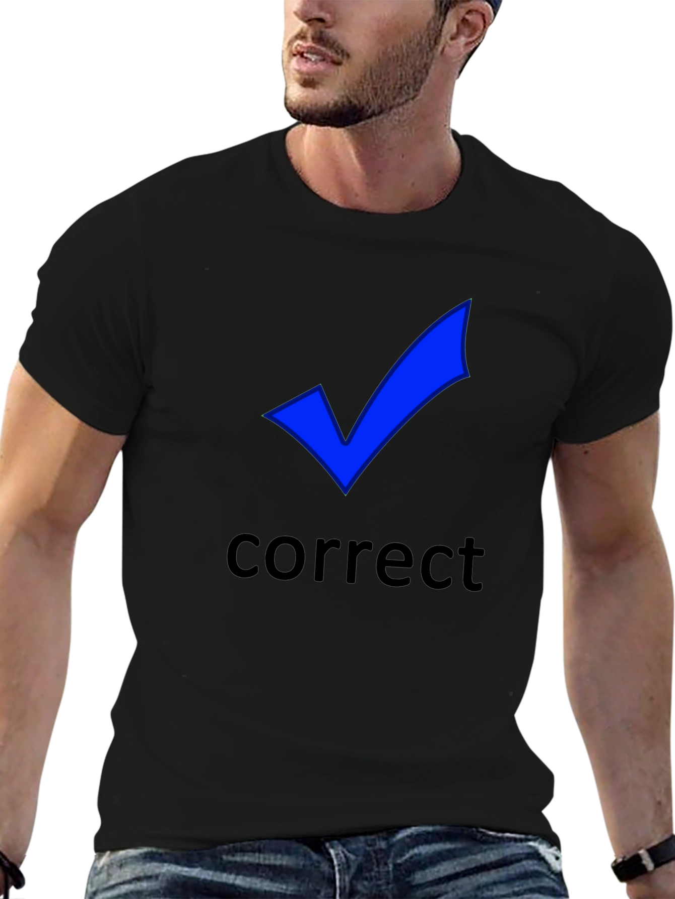 Correct Check Mark T-Shirt - Black